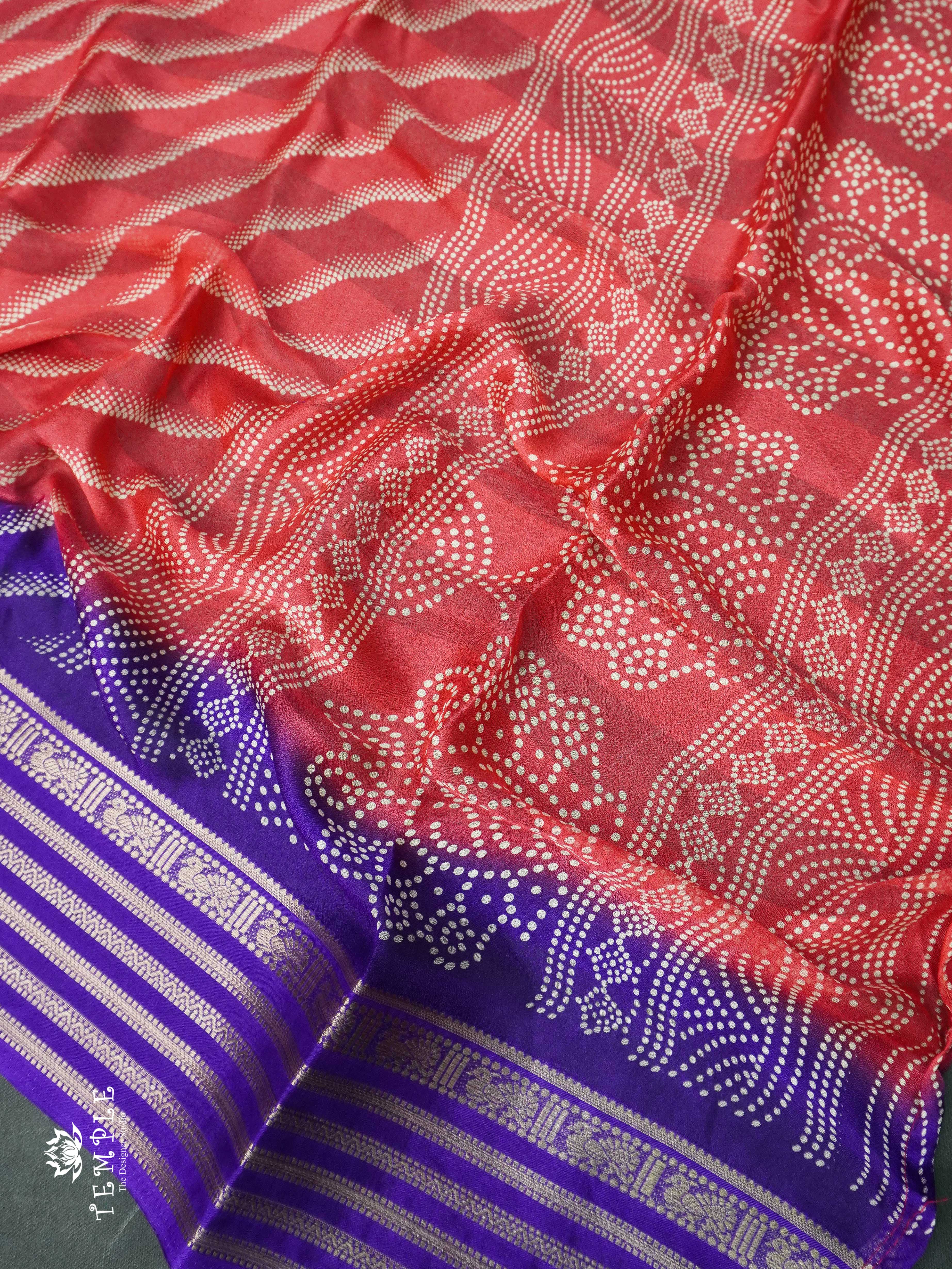 Fancy Printed Georgette Saree | TTDS1201