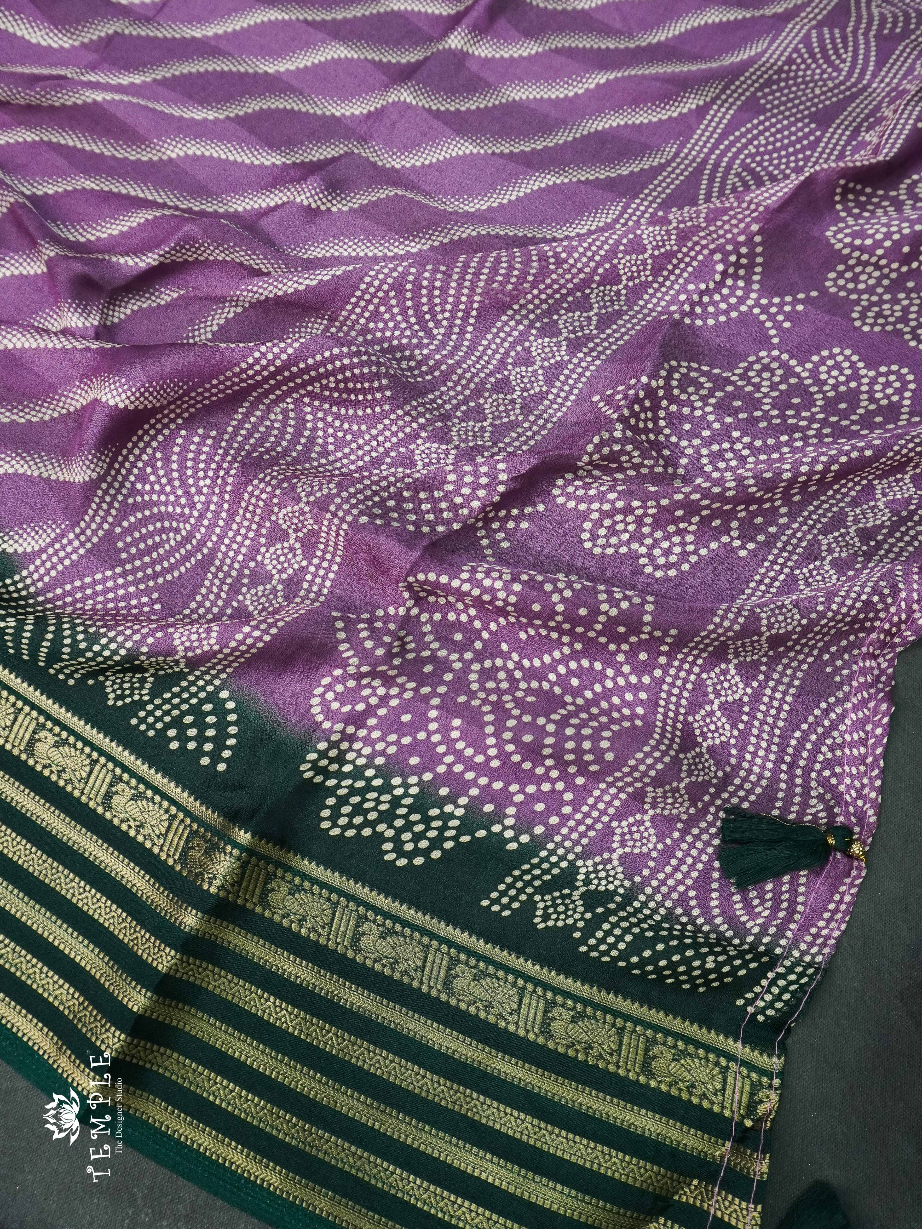 Fancy Printed Georgette Saree | TTDS1201