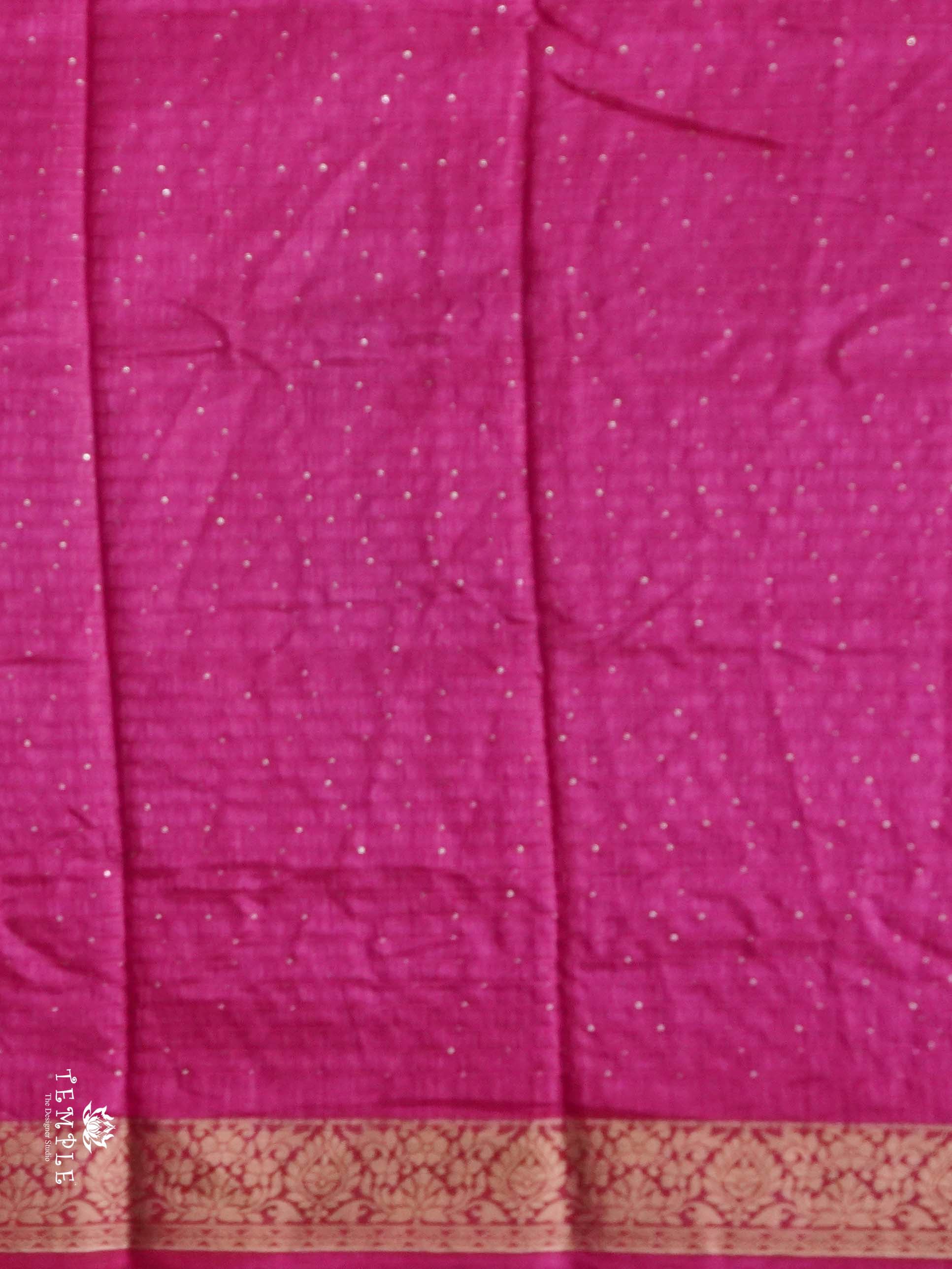 Sequins Semi Tussar Saree | TTDS2592
