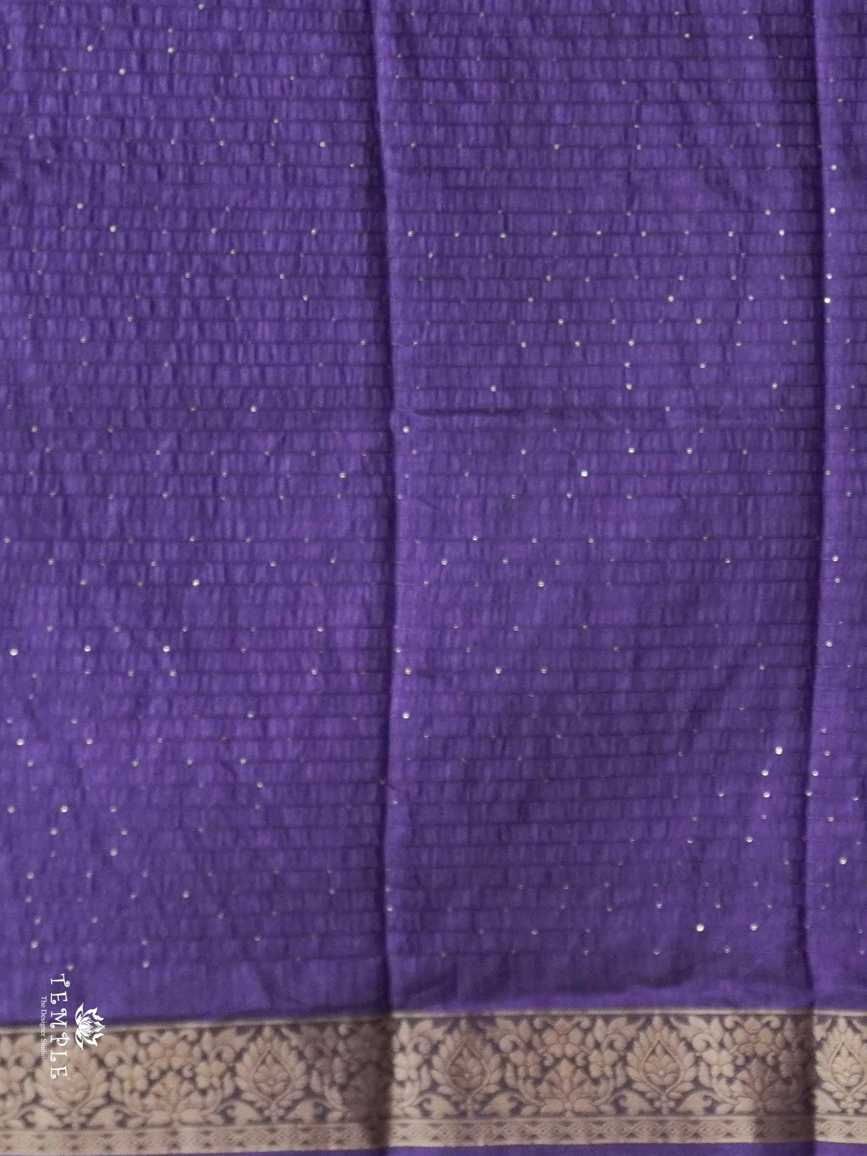 Sequins Semi Tussar Saree | TTDS2592