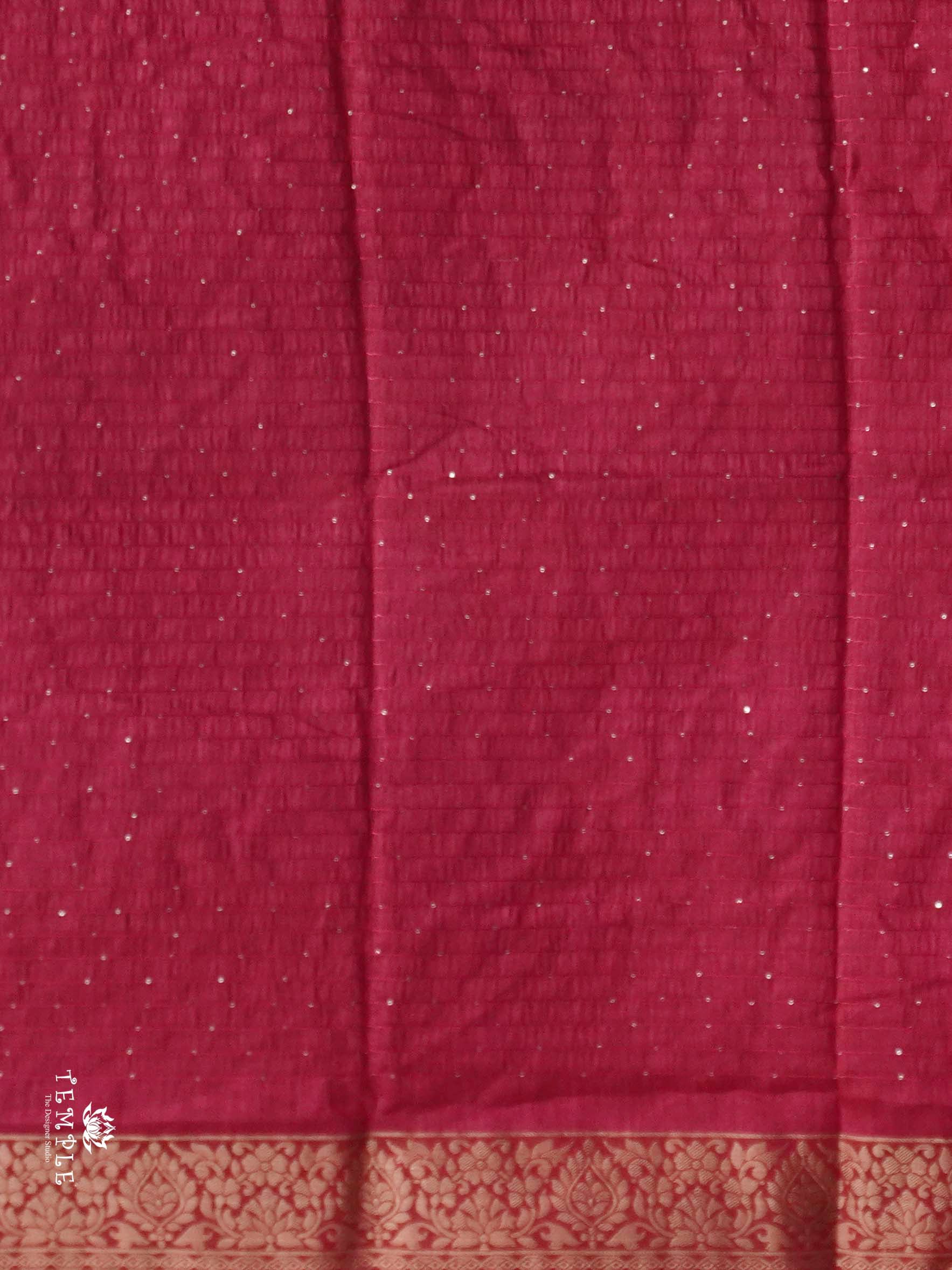 Sequins Semi Tussar Saree | TTDS2592