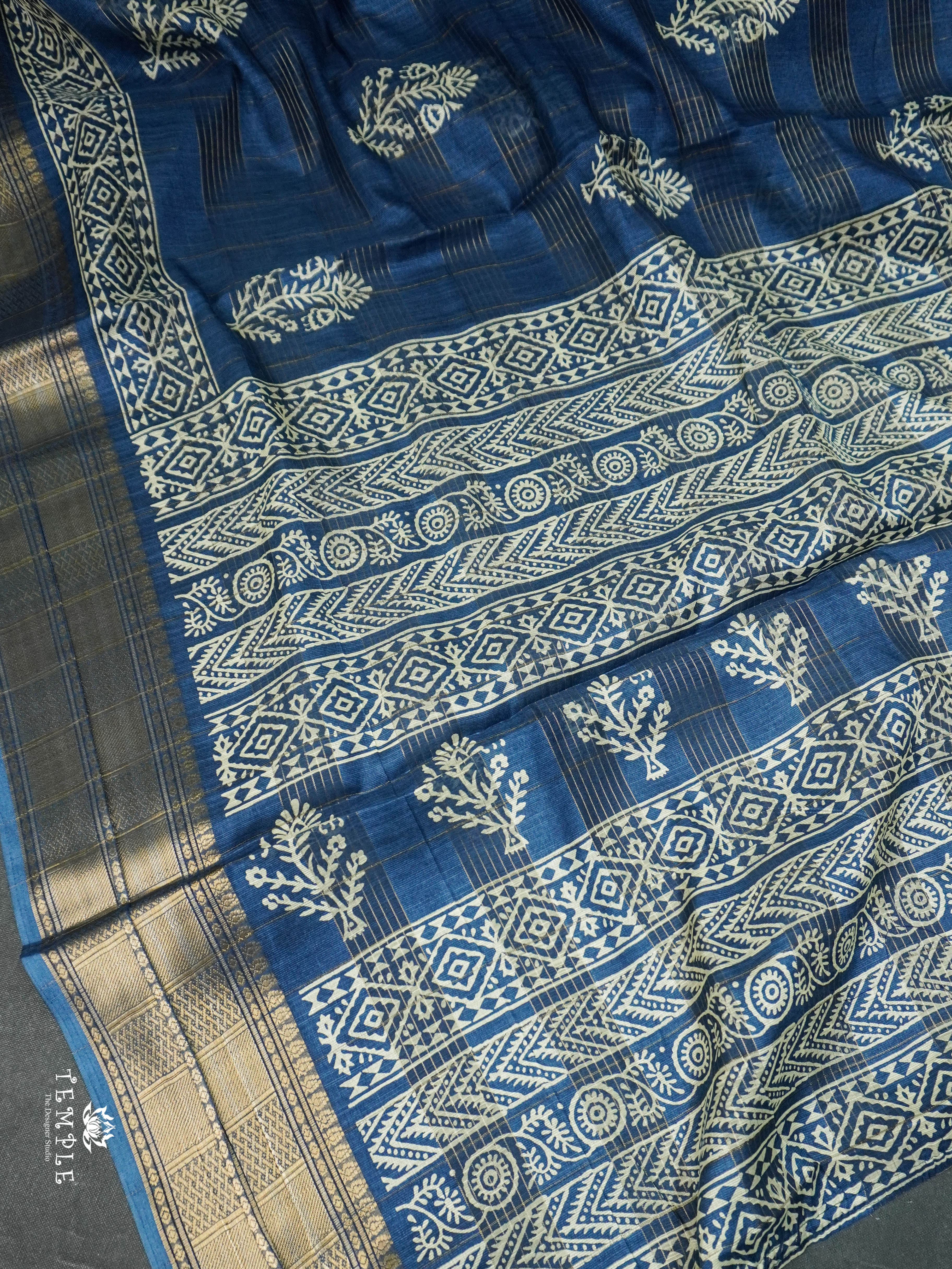 Checked Fancy Cotton Saree | TTDS1610 | Pongal Fest