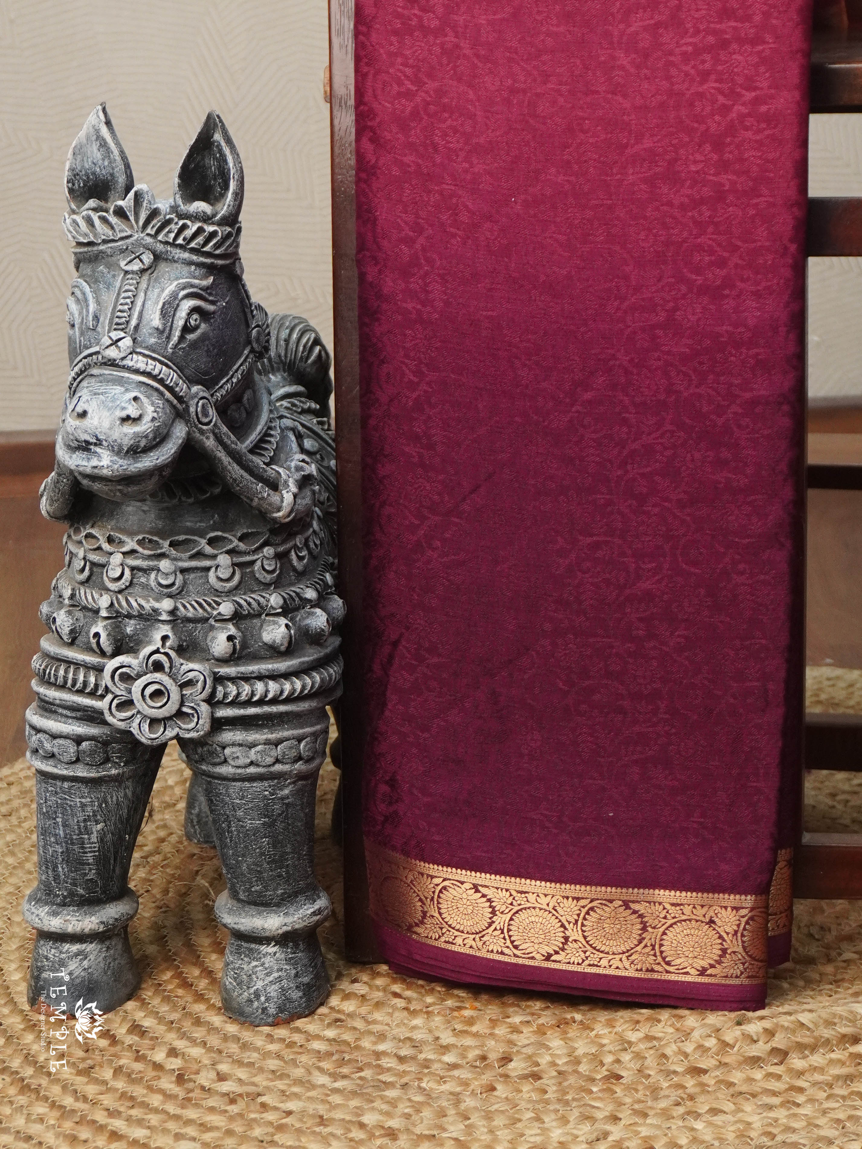 Georgette Saree With Tri Colour | TTDS3067