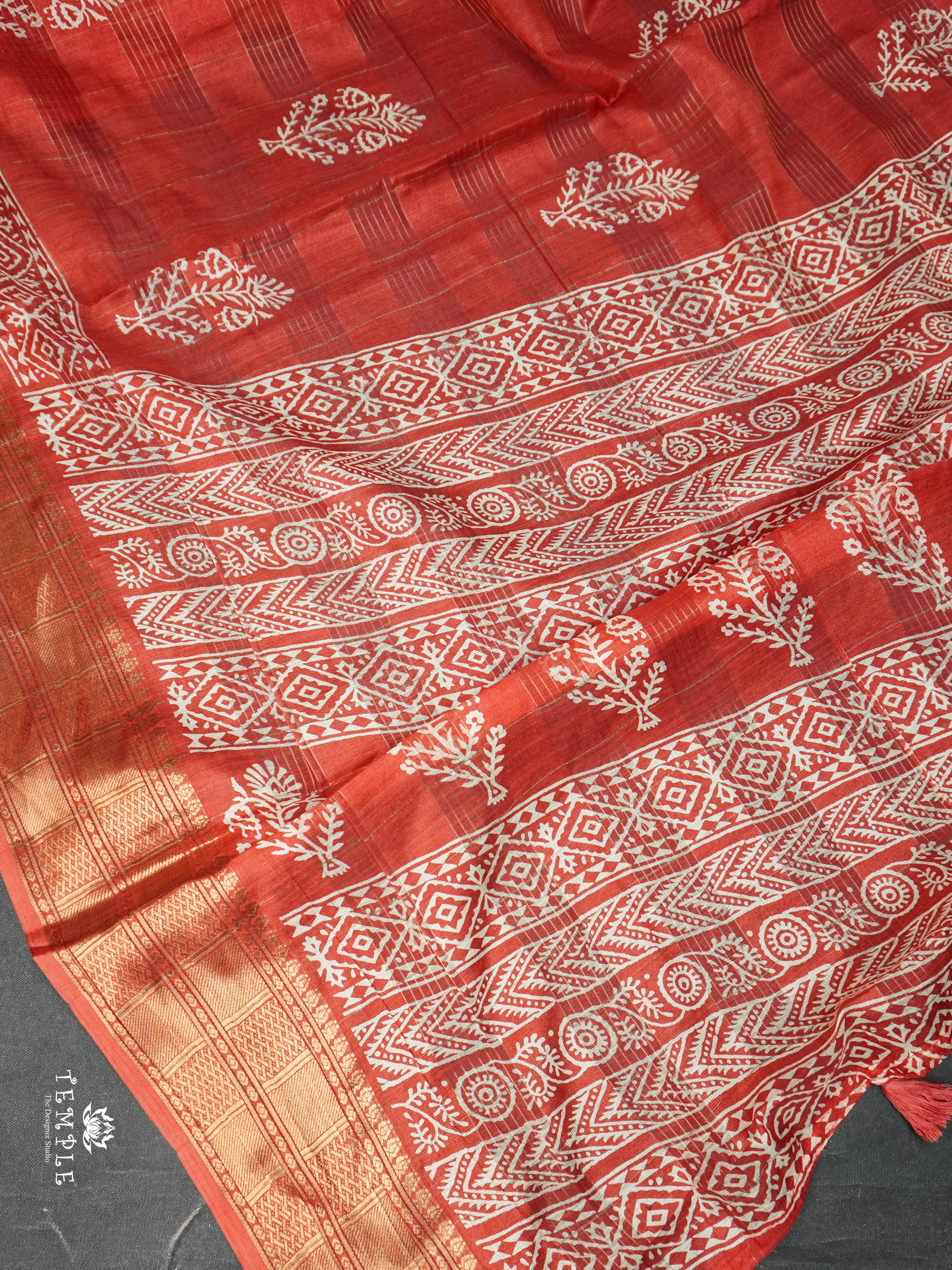 Checked Fancy Cotton Saree | TTDS1610 | Pongal Fest