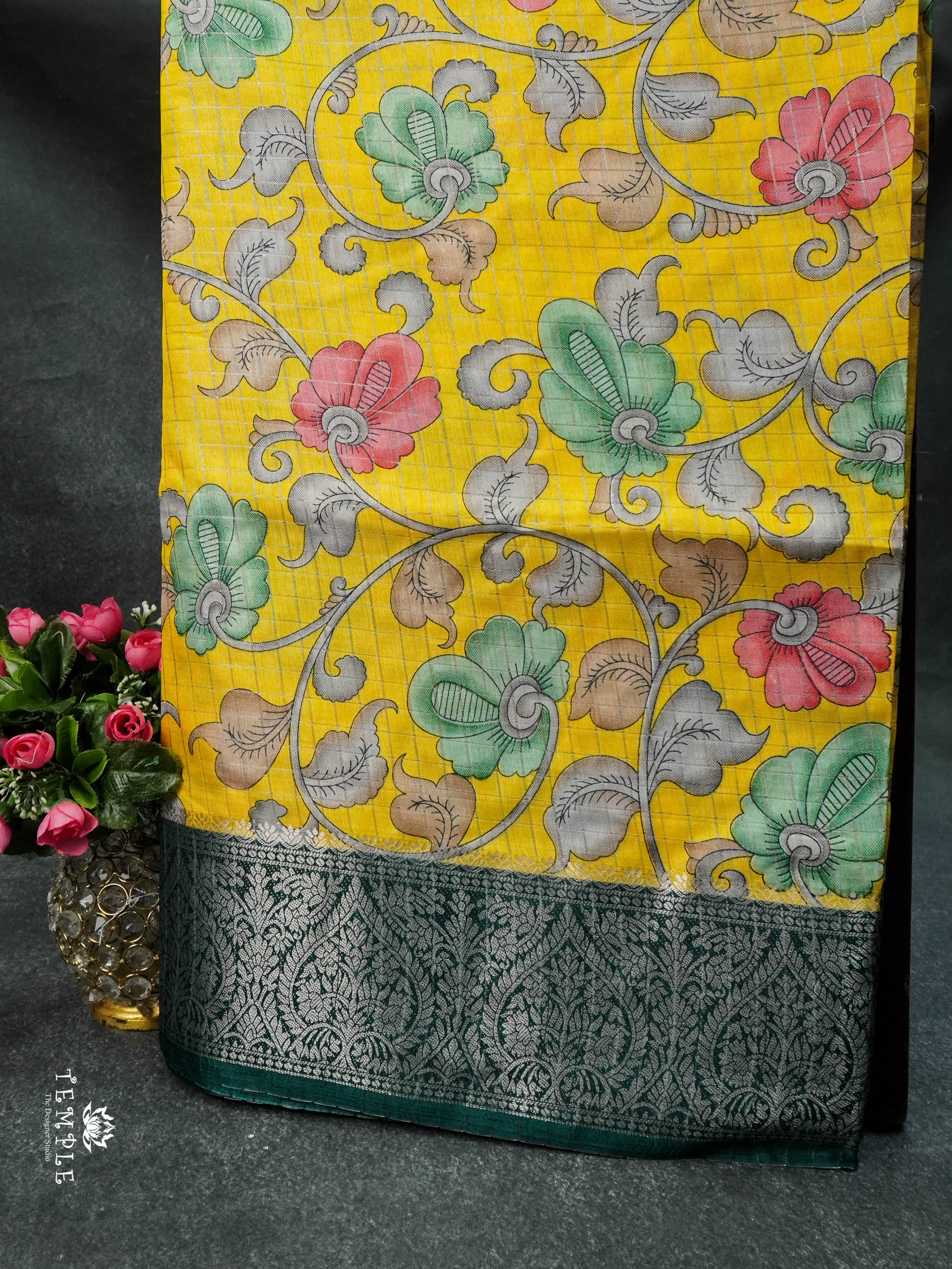 Dola Saree With Kalamkari Prints | TTDS1625