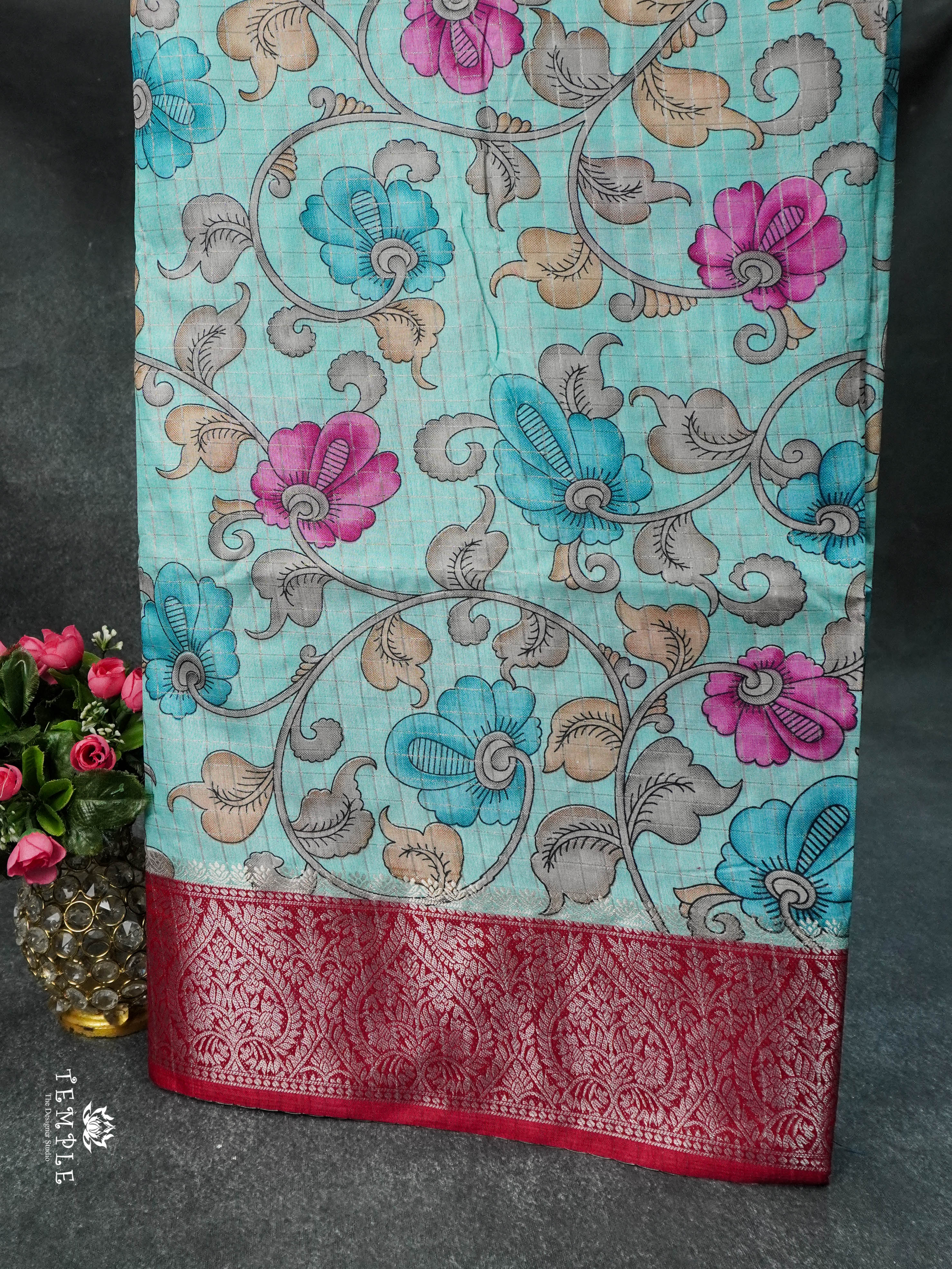 Dola Saree With Kalamkari Prints | TTDS1625