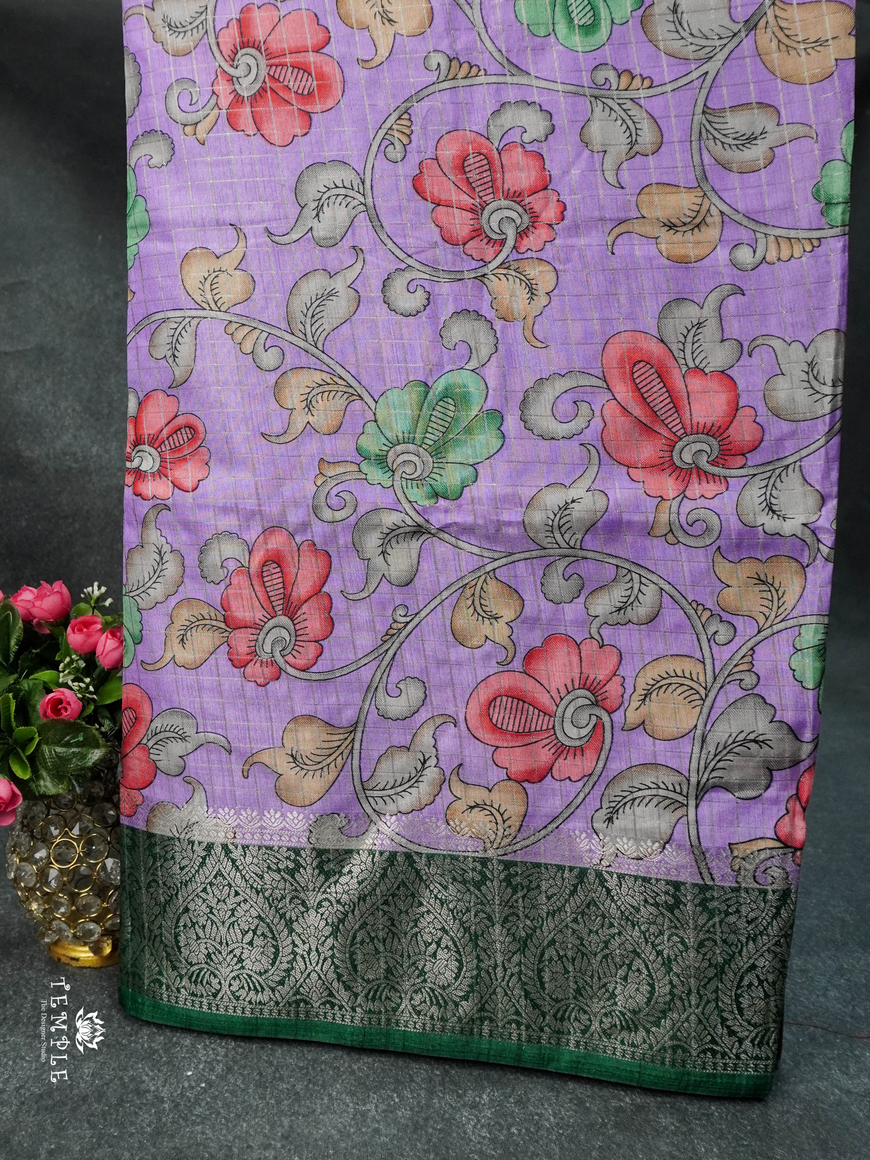 Dola Saree With Kalamkari Prints | TTDS1625