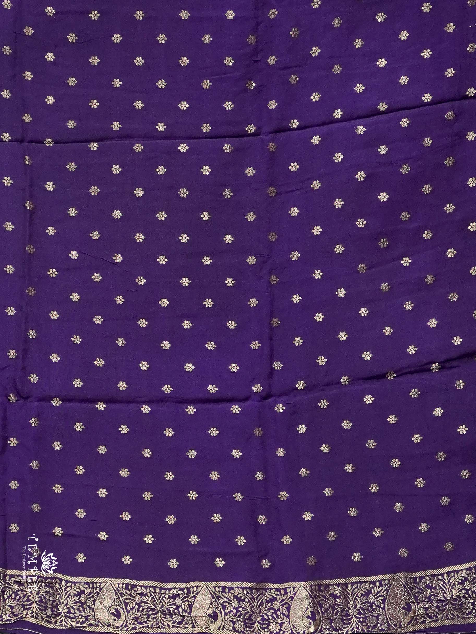 Semi Mysore Silk Saree With Deer Motif | TTDS2597