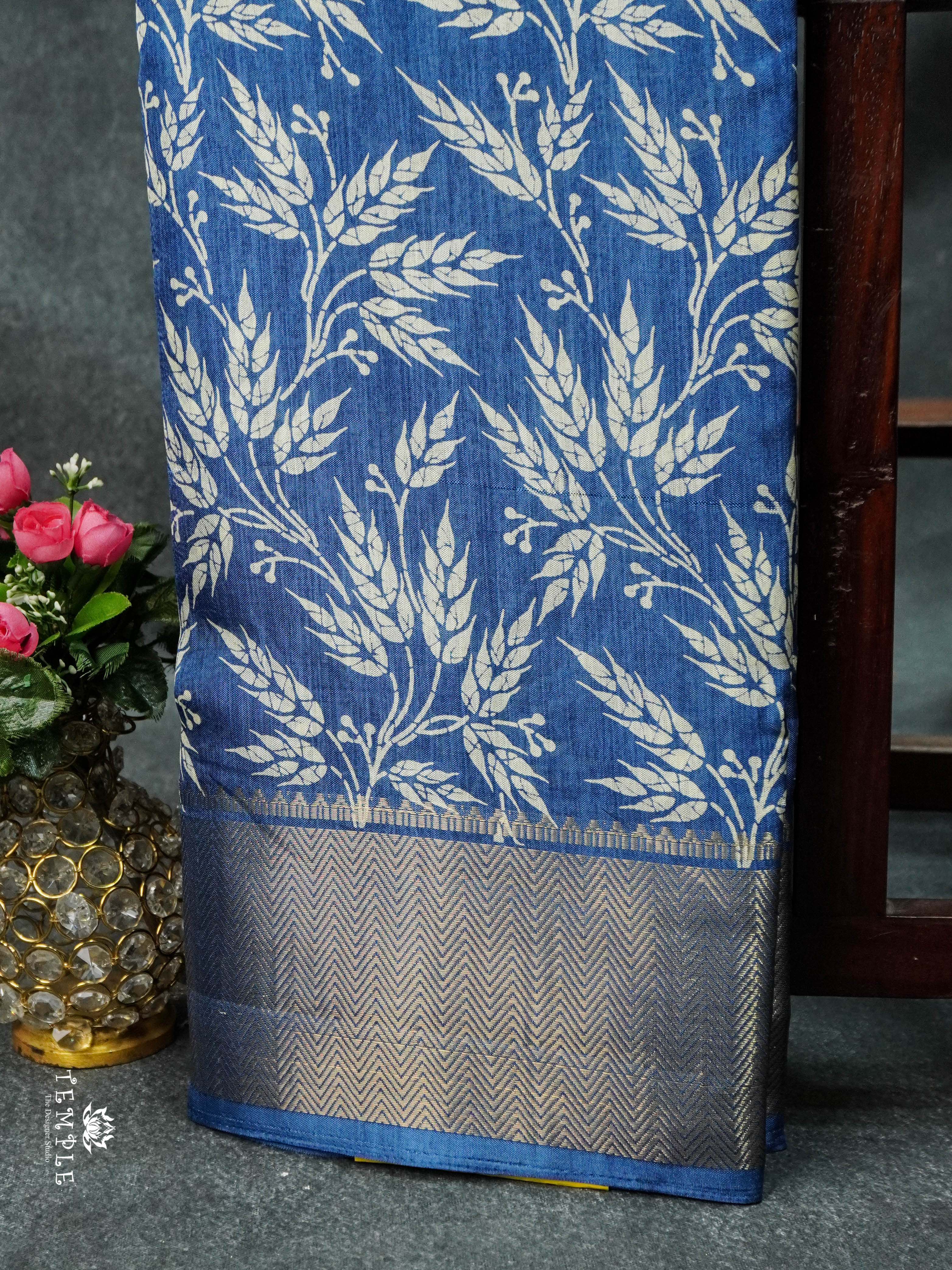 Dola Saree With Leaf Prints | TTDS1627