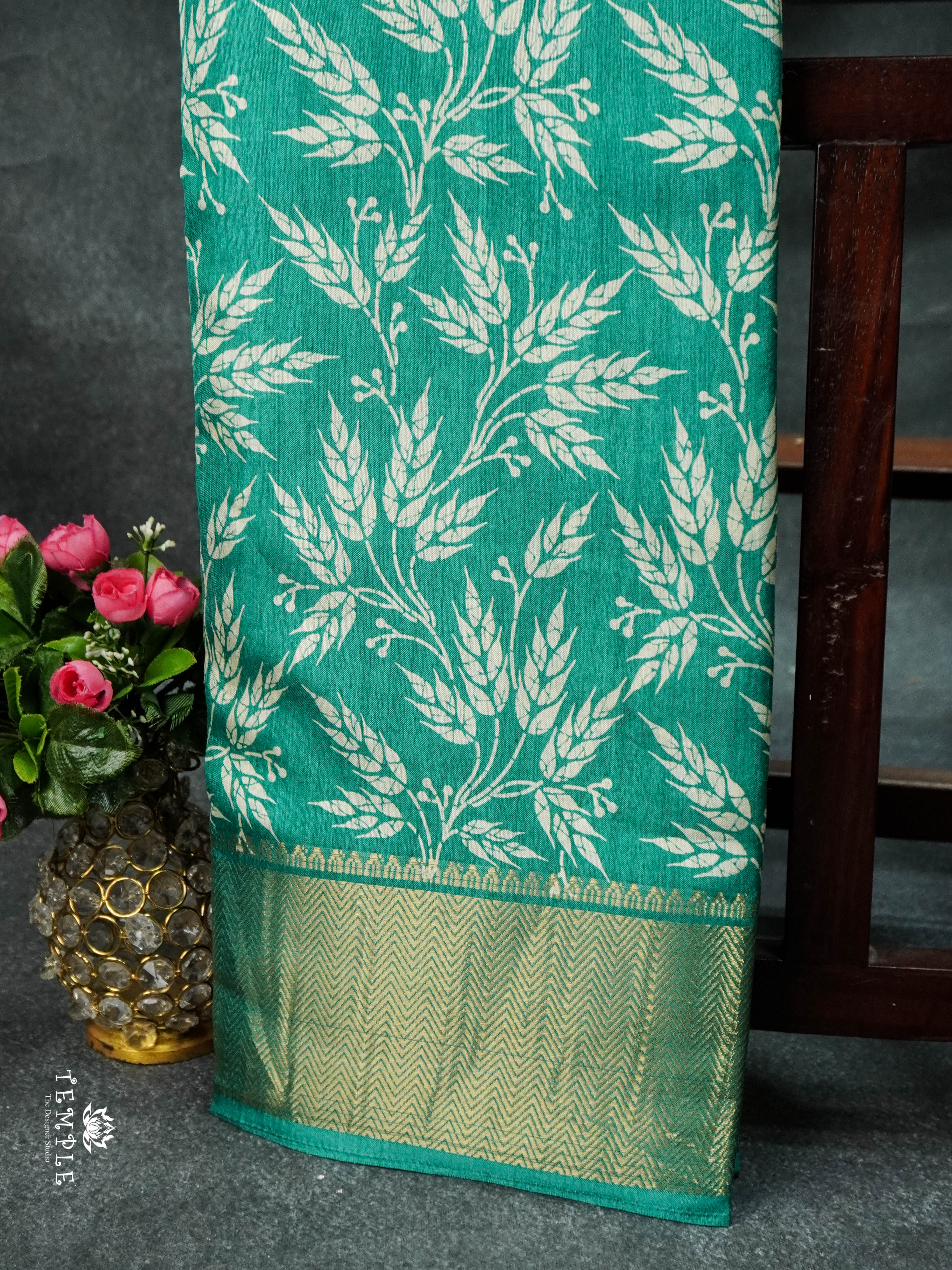 Dola Saree With Leaf Prints | TTDS1627