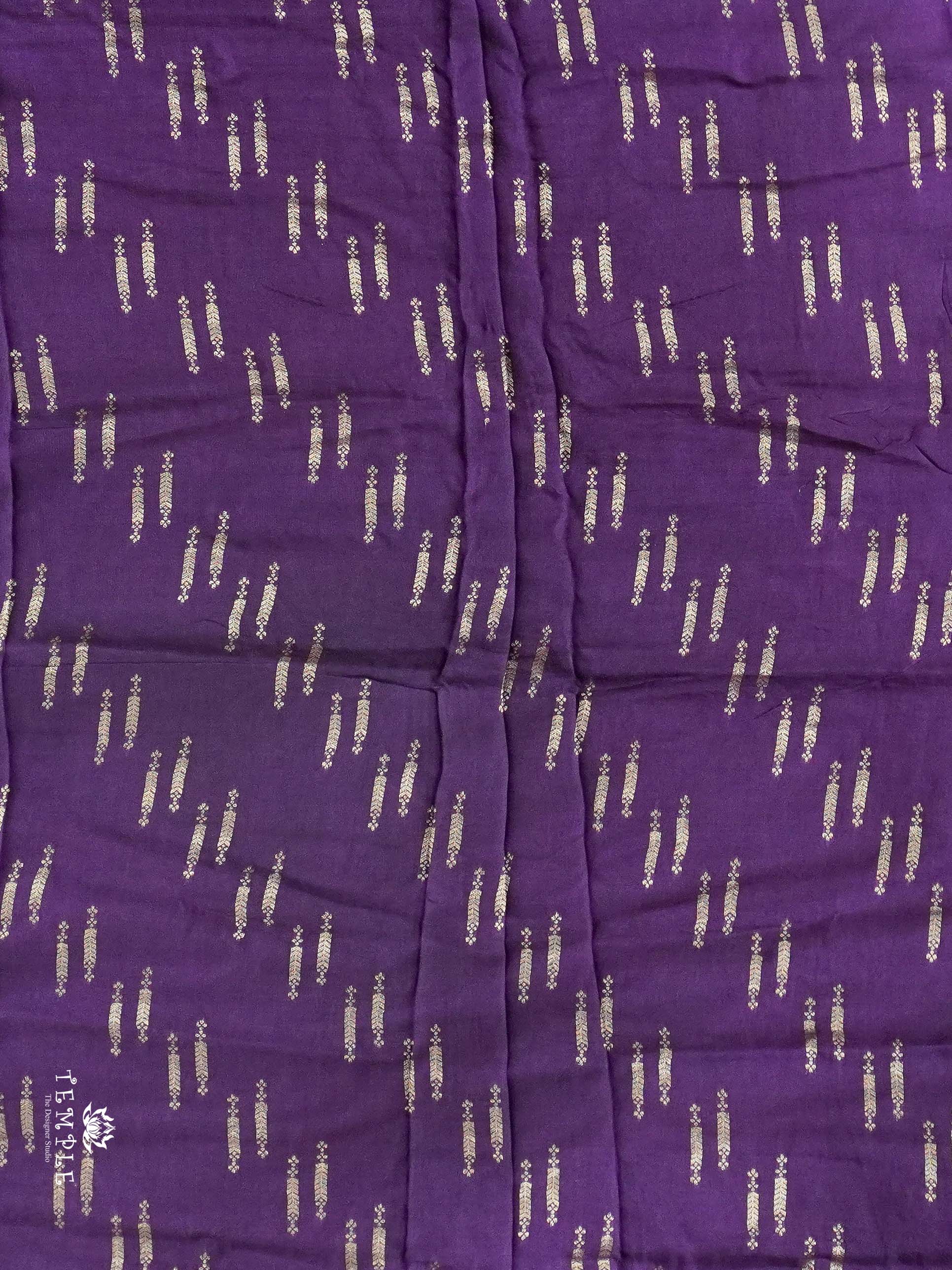 Semi Mysore Silk Saree With Deer Motif | TTDS2597