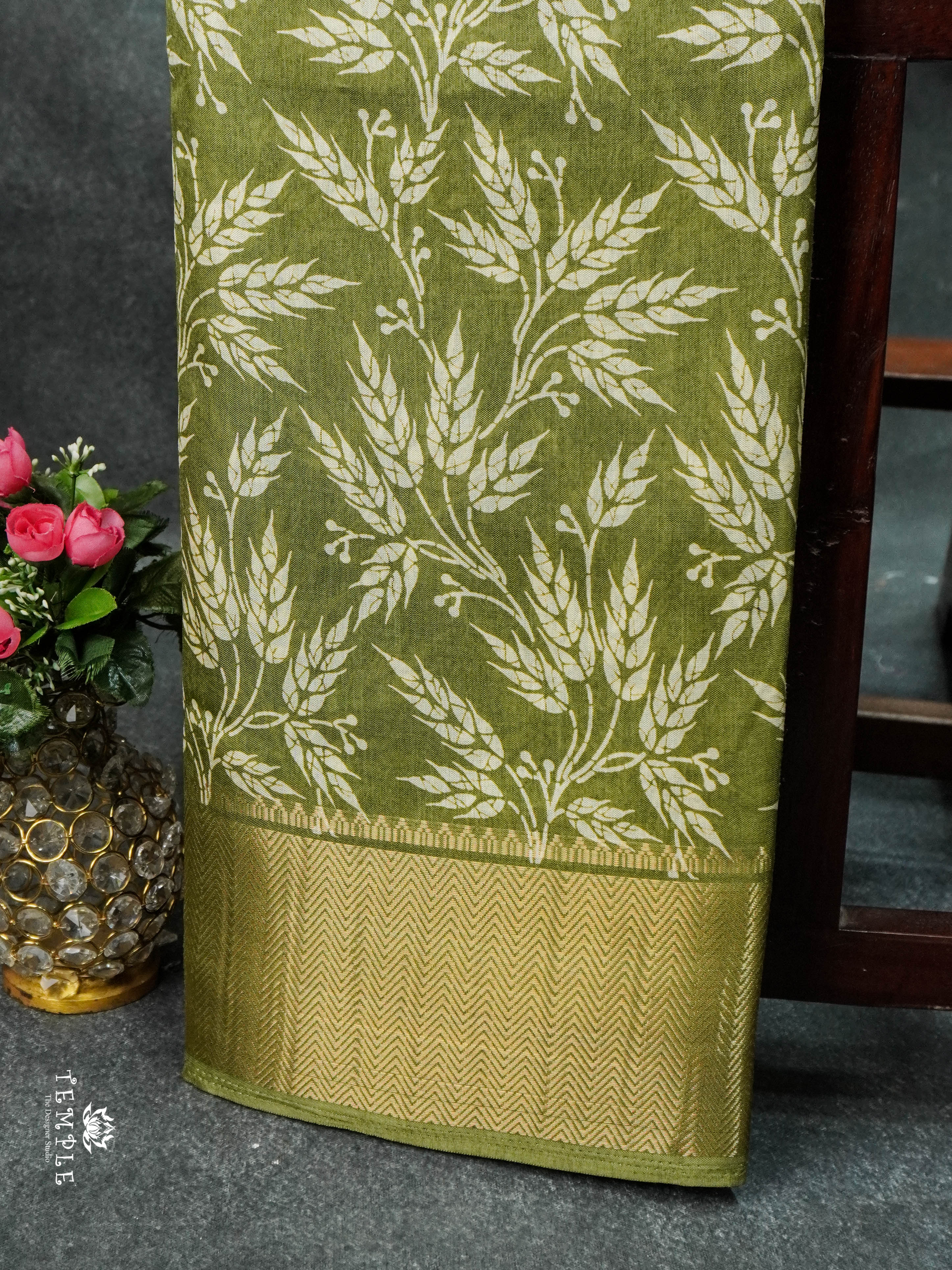 Dola Saree With Leaf Prints | TTDS1627