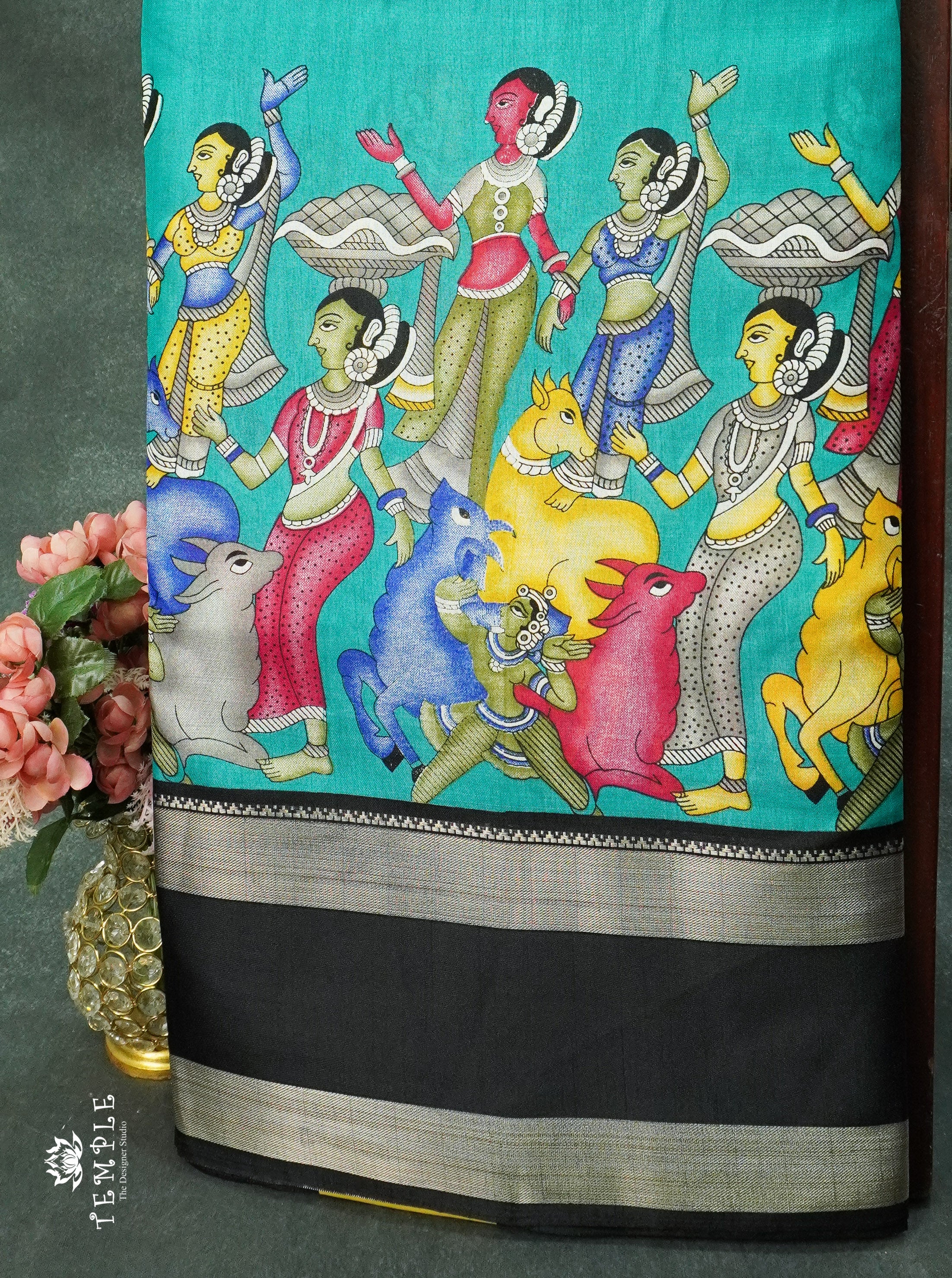 Penkalamkari Fancy Sarees | TTDS1217 | Sparkling Deals