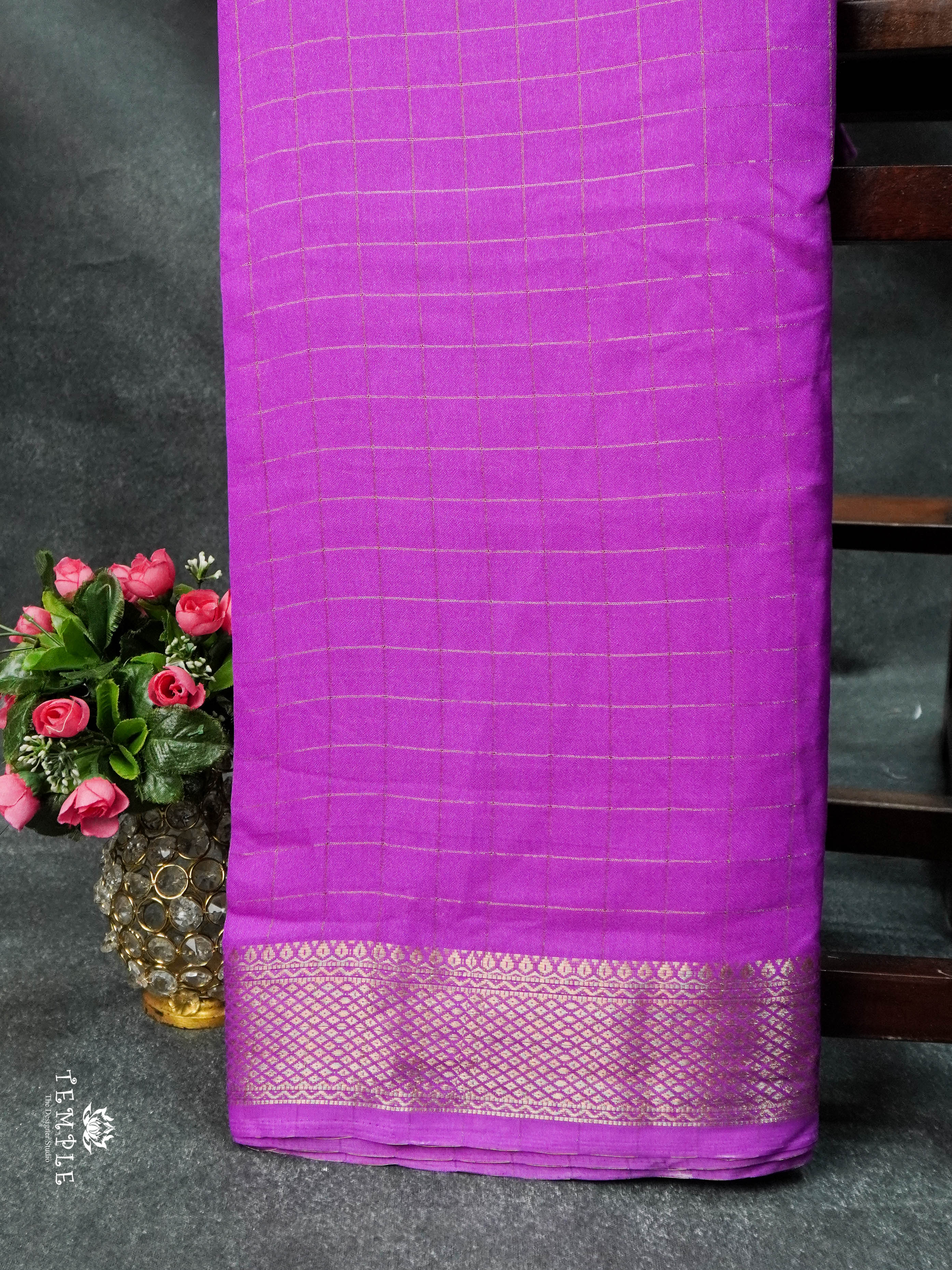 Crush Mysore Crepe Silk  Saree | TTDS1624 | PRE BOOKING