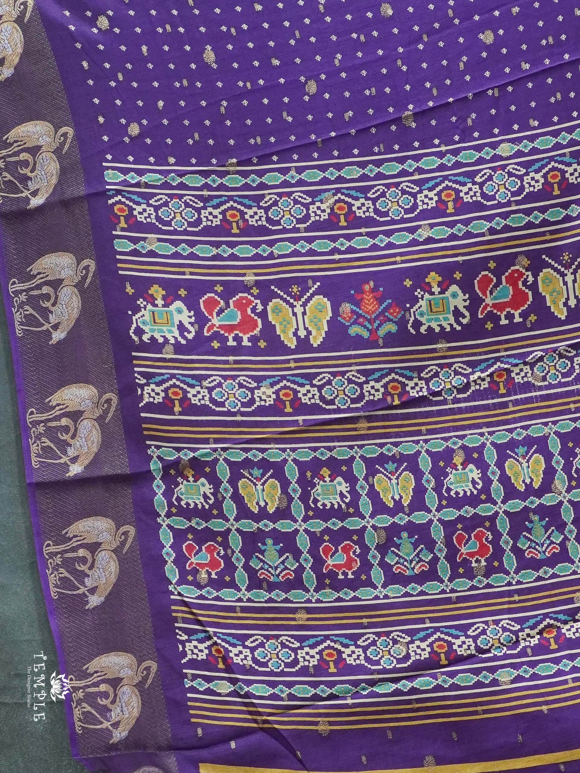 Printed Tussar Saree | TTDS2606