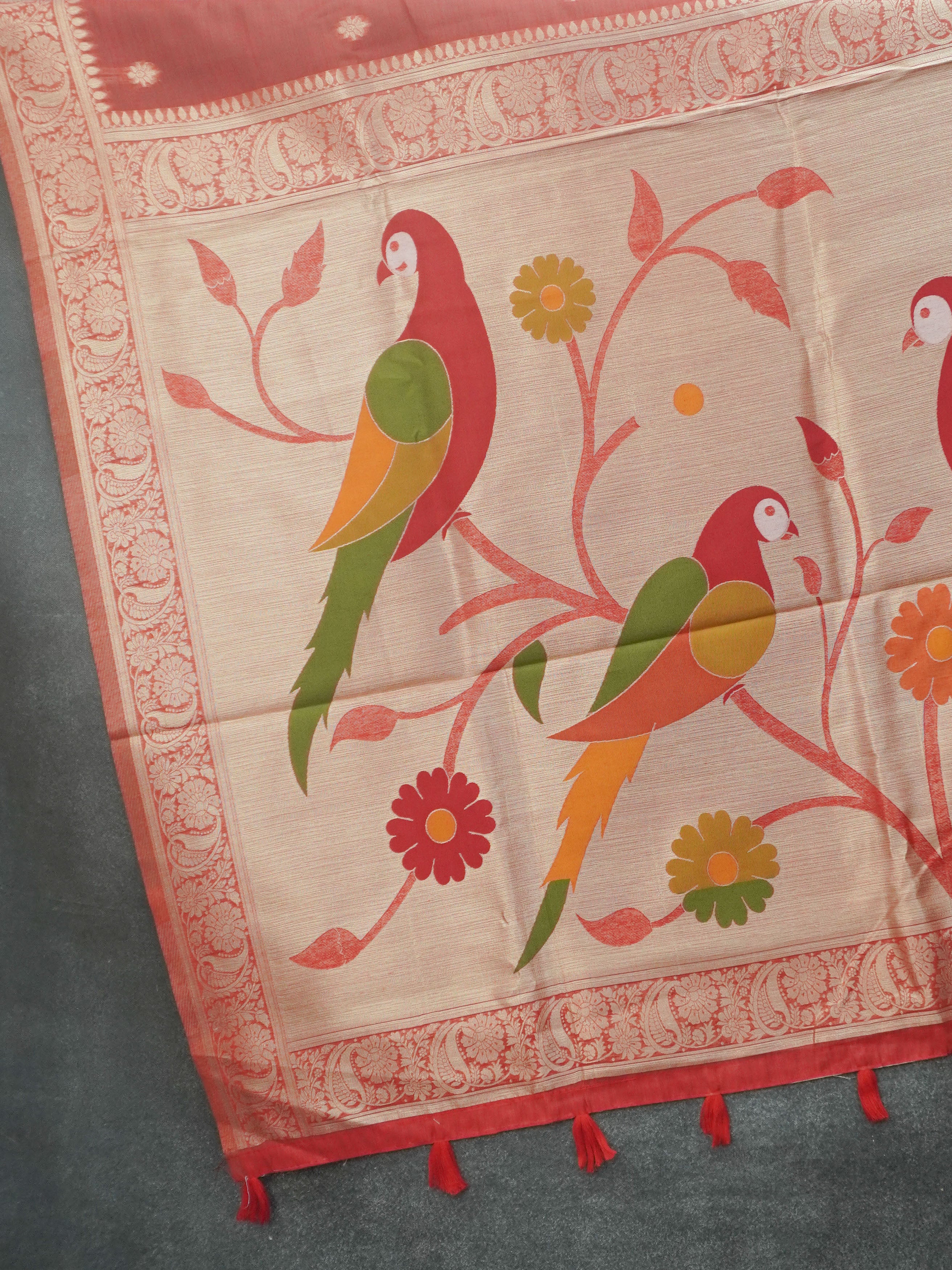 Chanderi Cotton Saree | TTDS3513