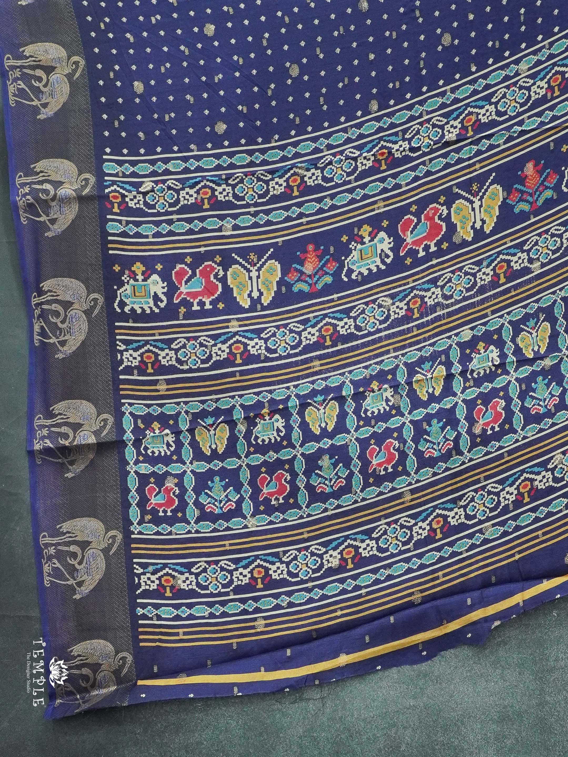 Printed Tussar Saree | TTDS2606