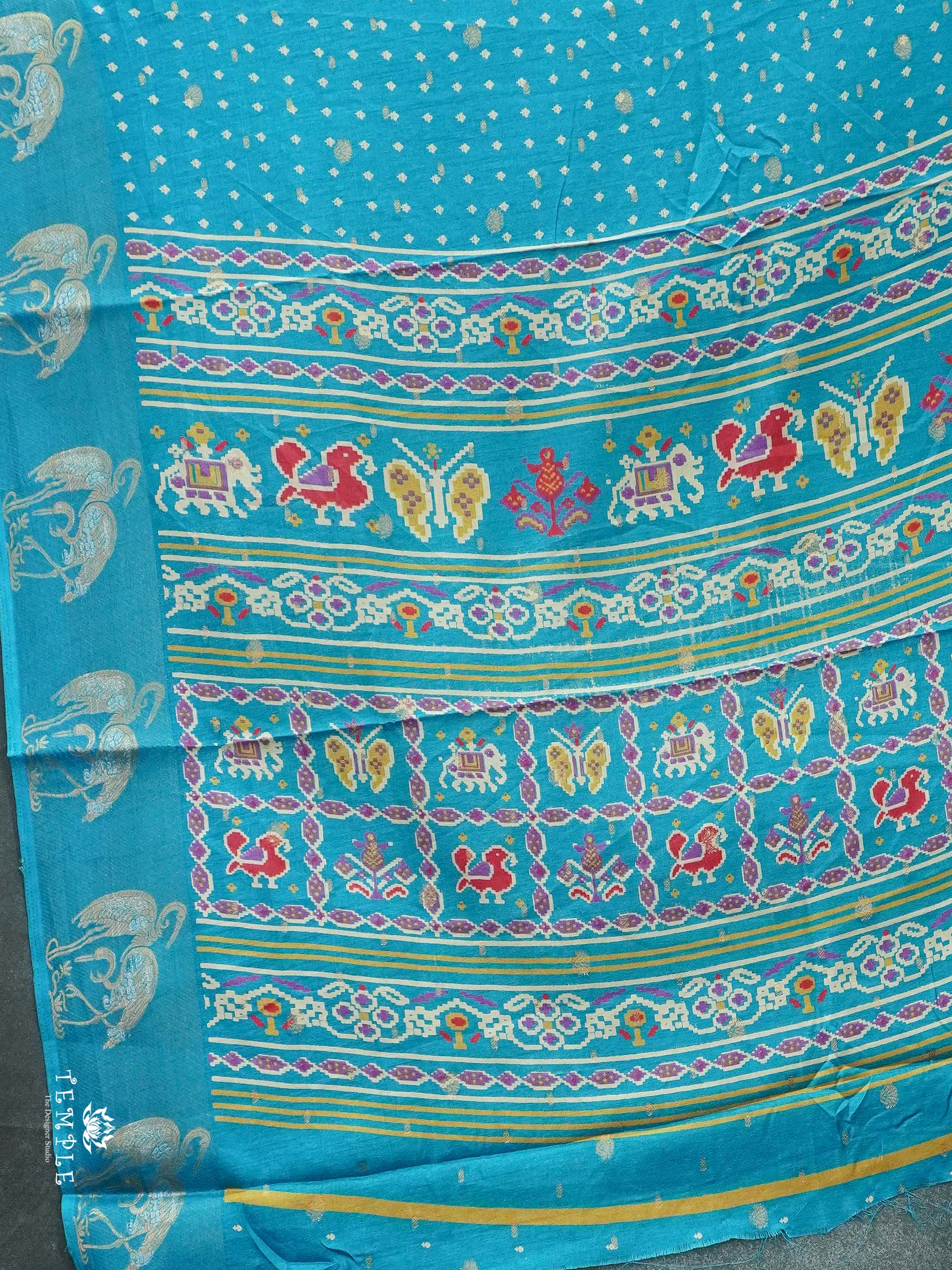 Printed Tussar Saree | TTDS2606