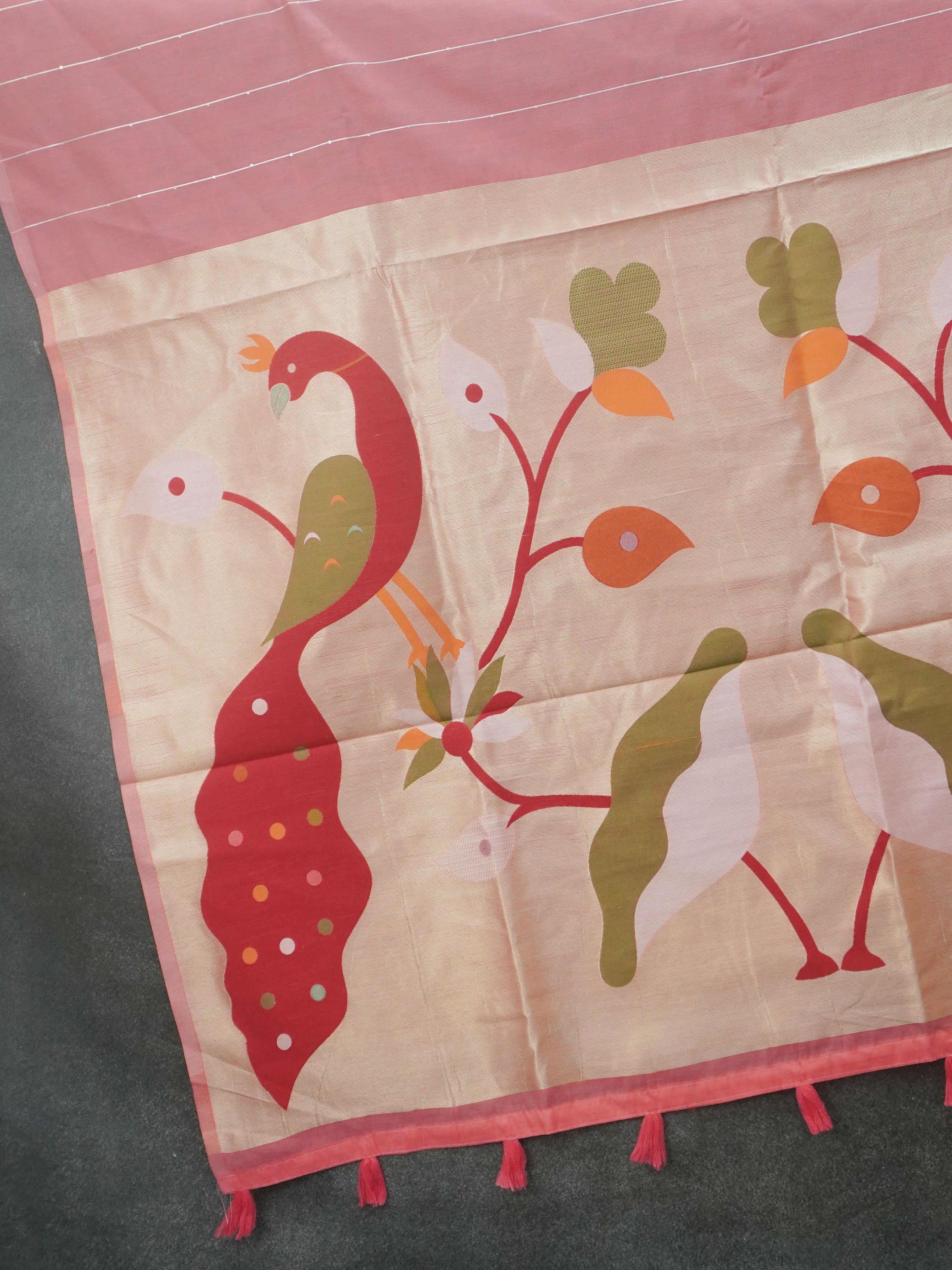 Chanderi Cotton Saree | TTDS3512