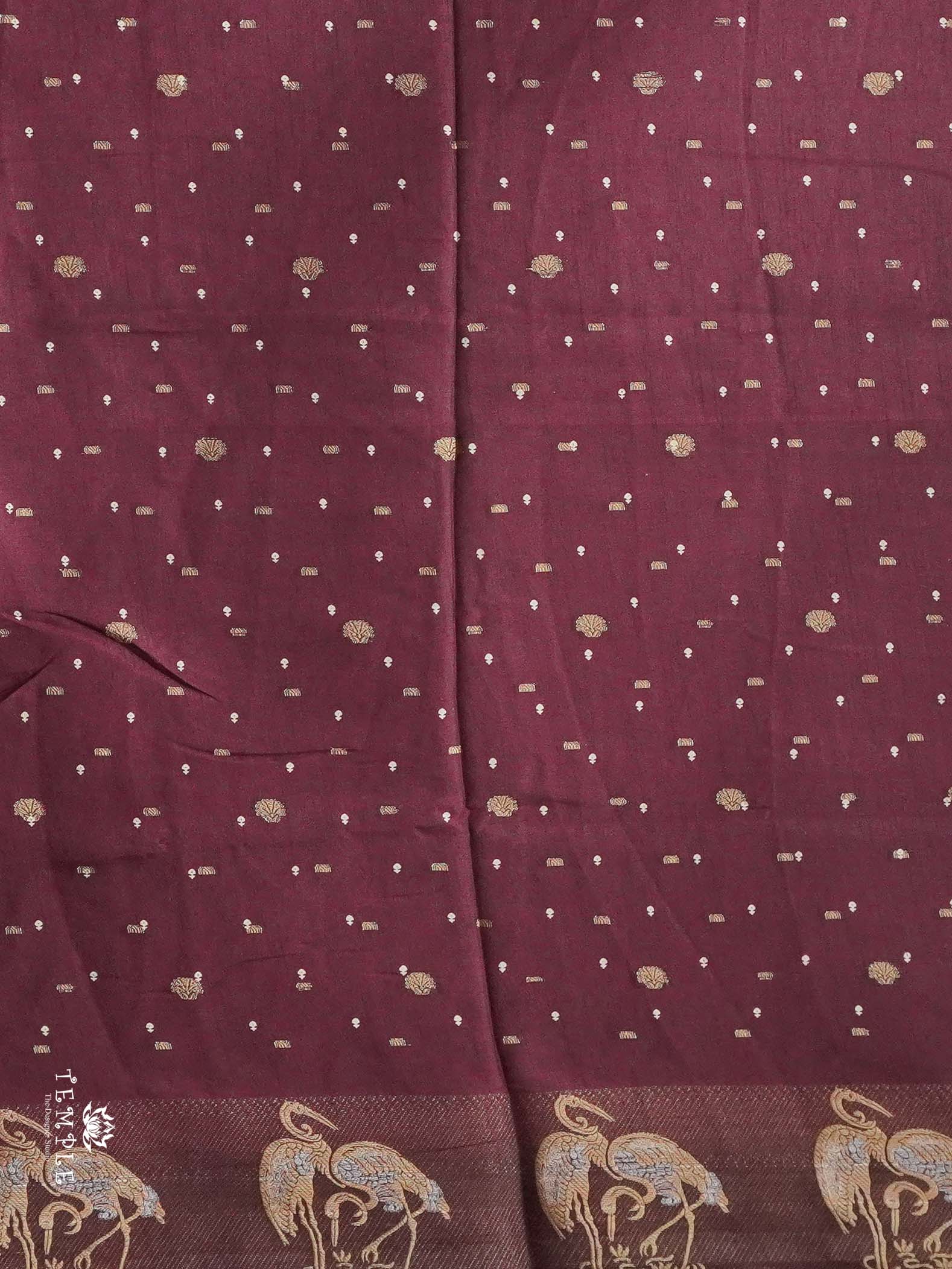 Printed Tussar Saree | TTDS2606
