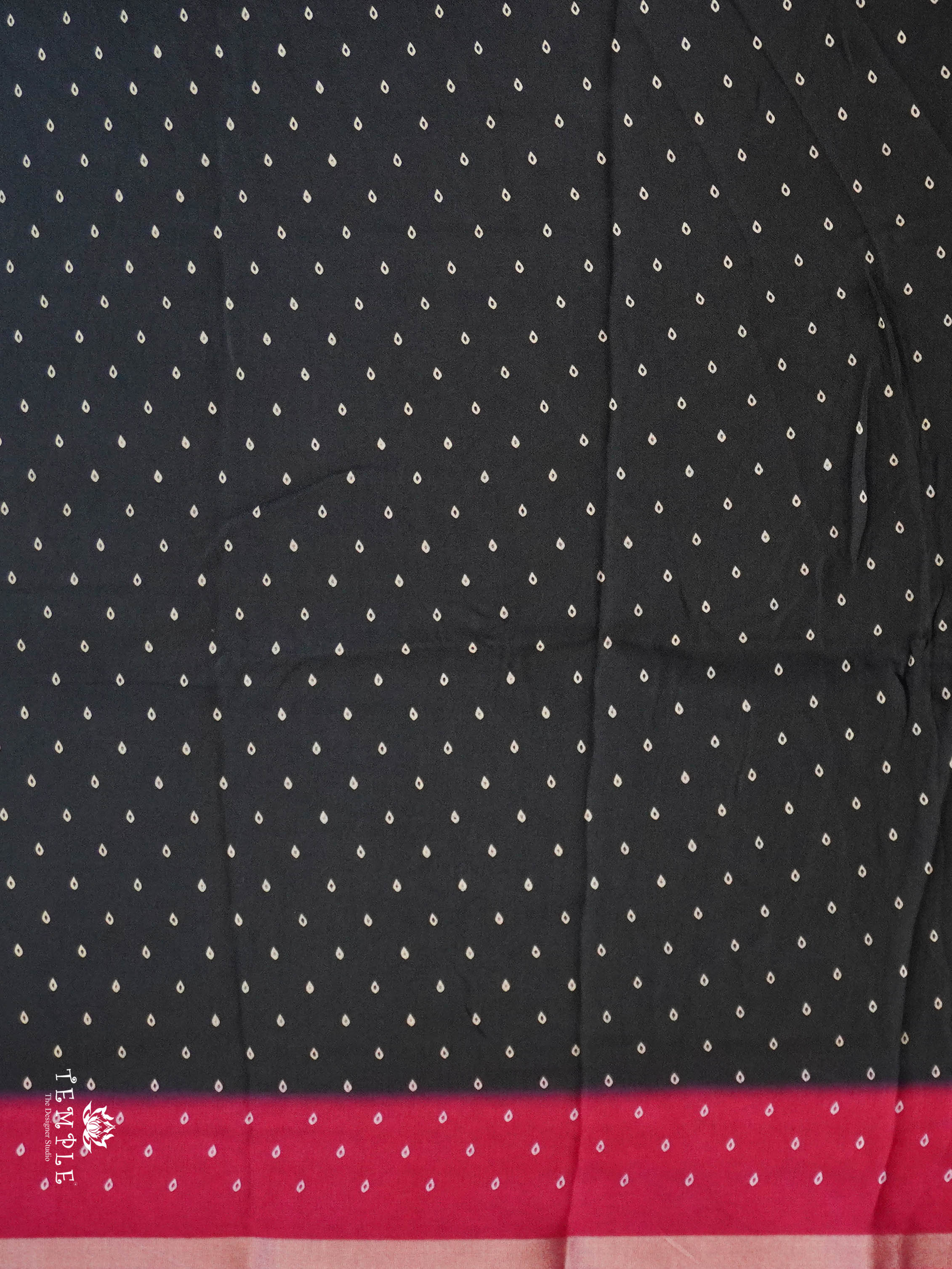 Printed Fancy Saree(Black) | TTDS3075