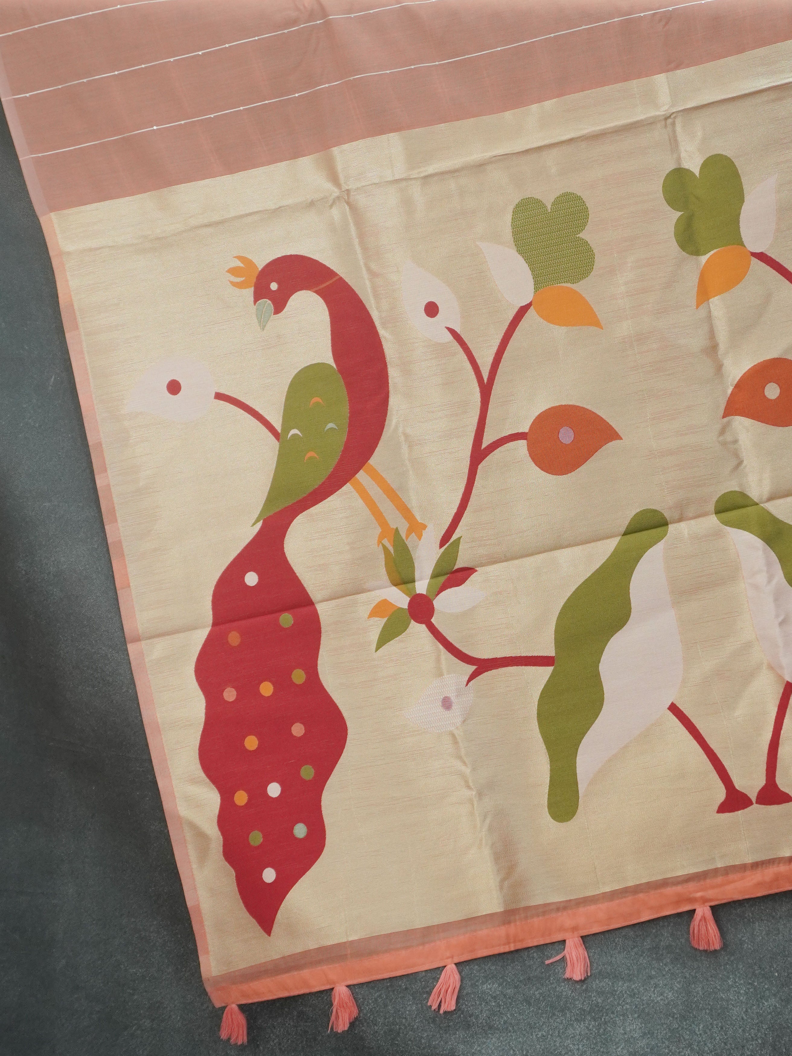 Chanderi Cotton Saree | TTDS3512