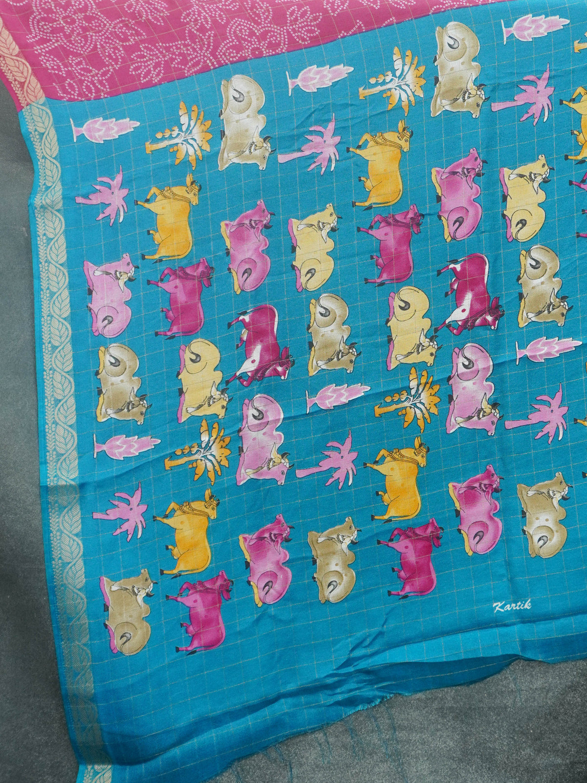 Printed Georgette Saree | TTDS3532