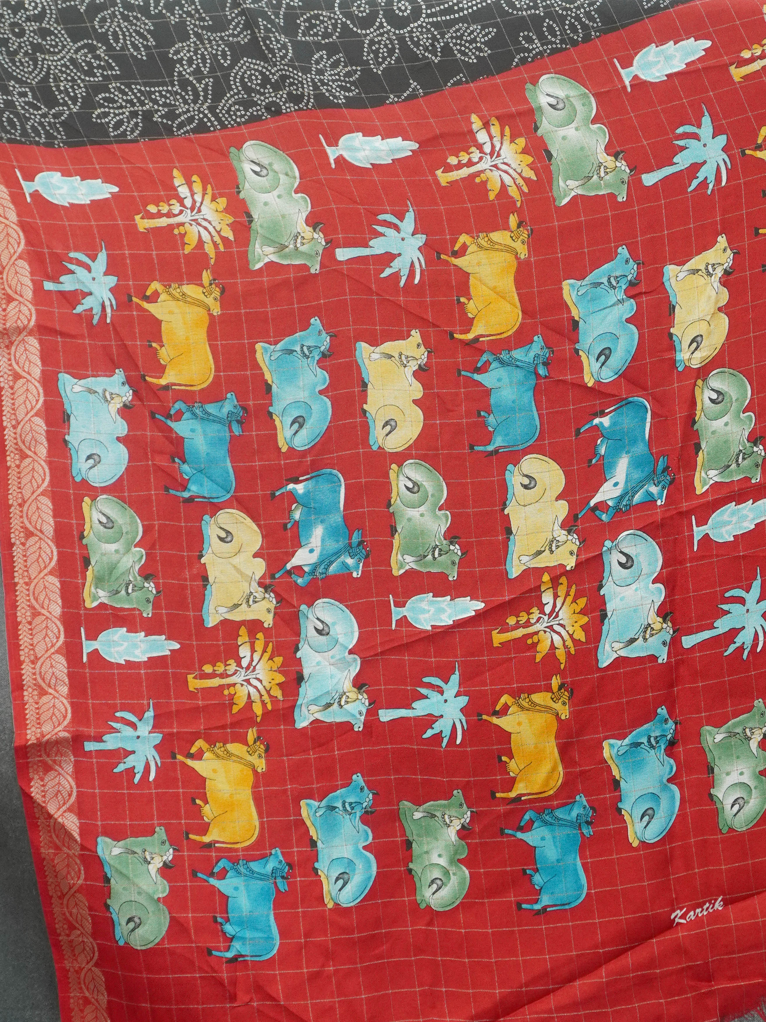 Printed Georgette Saree | TTDS3532