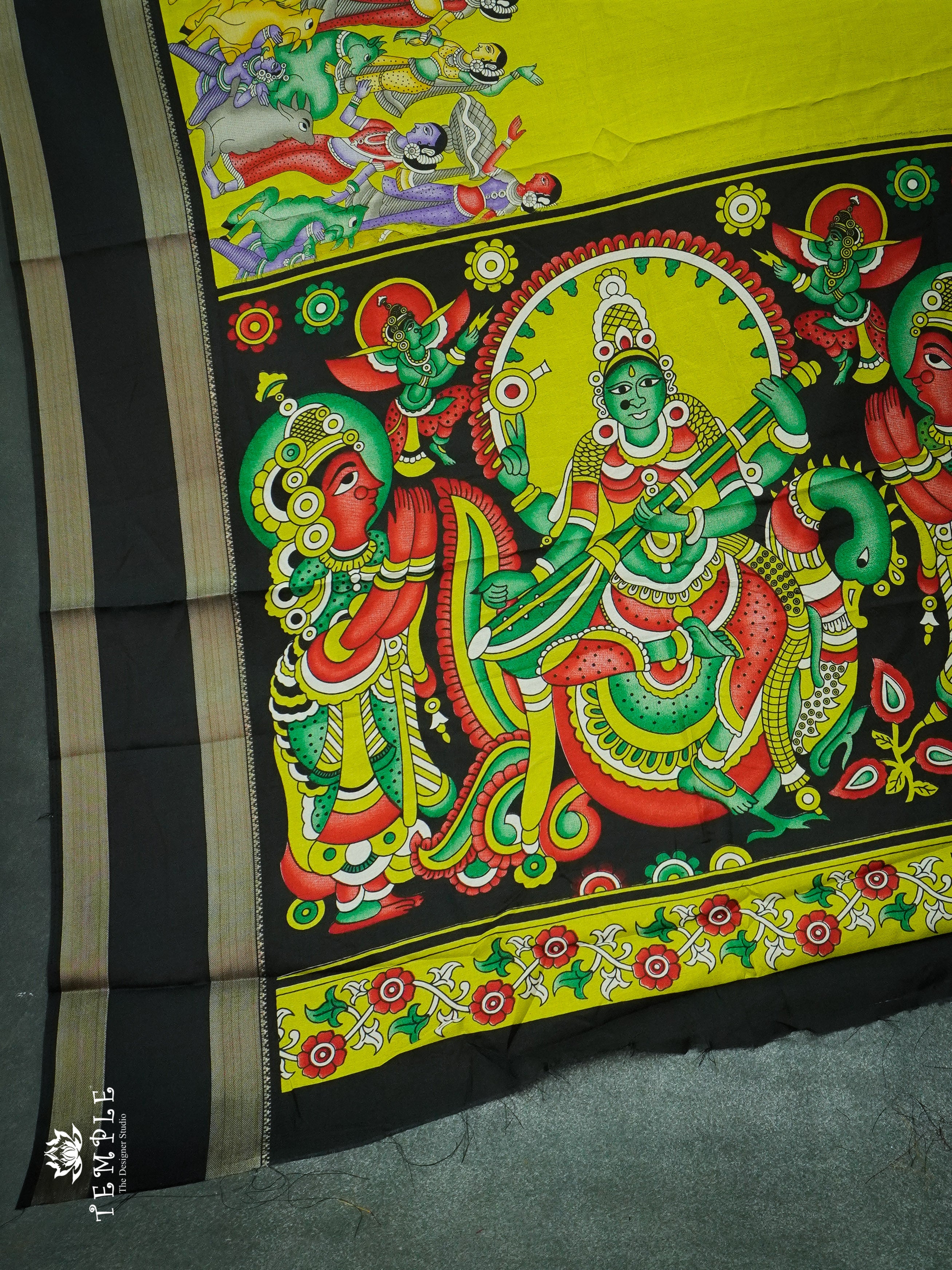 Penkalamkari Fancy Sarees | TTDS1217 | Sparkling Deals