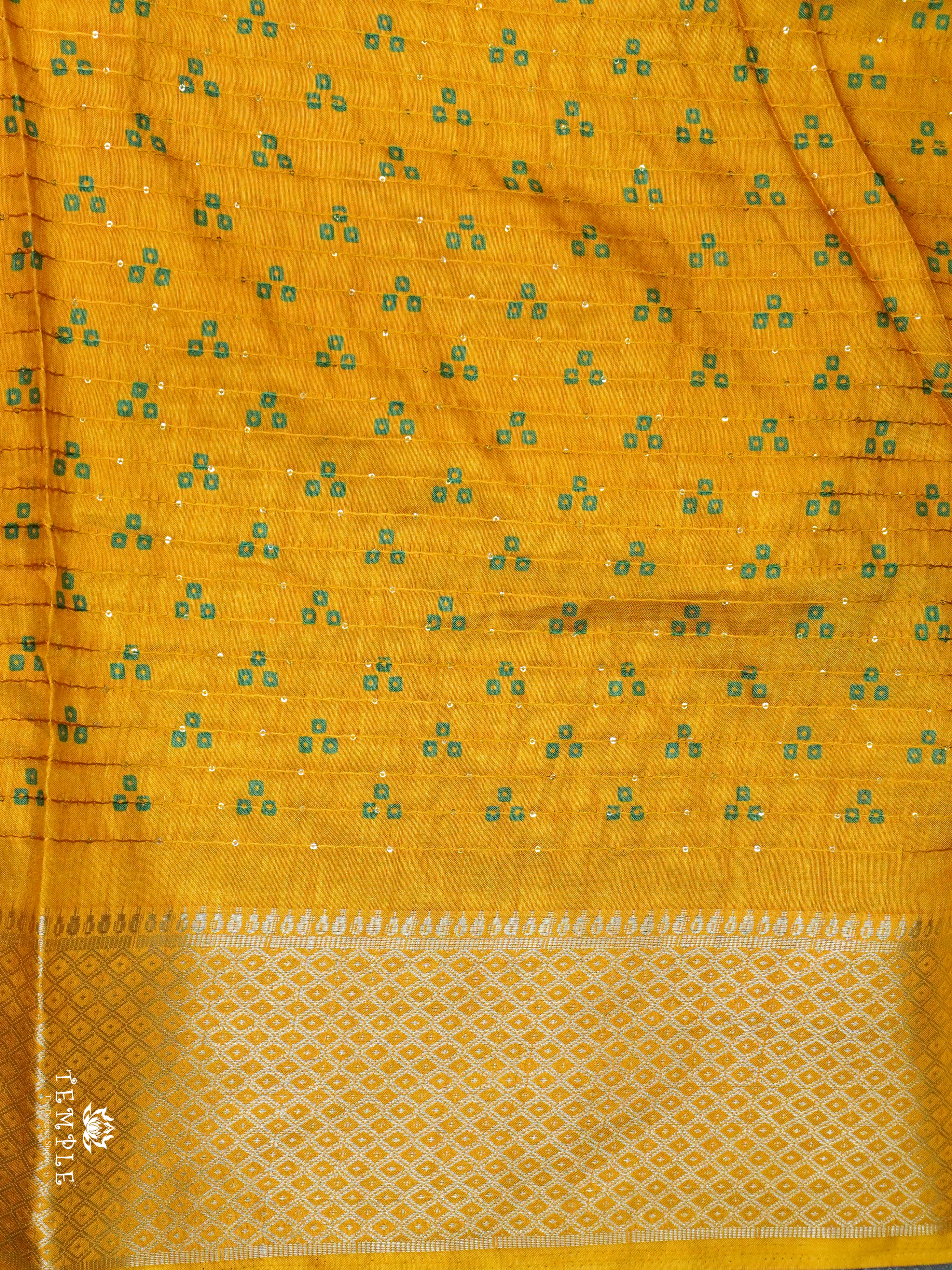 Sequins Semi Tussar Saree | TTDS1629