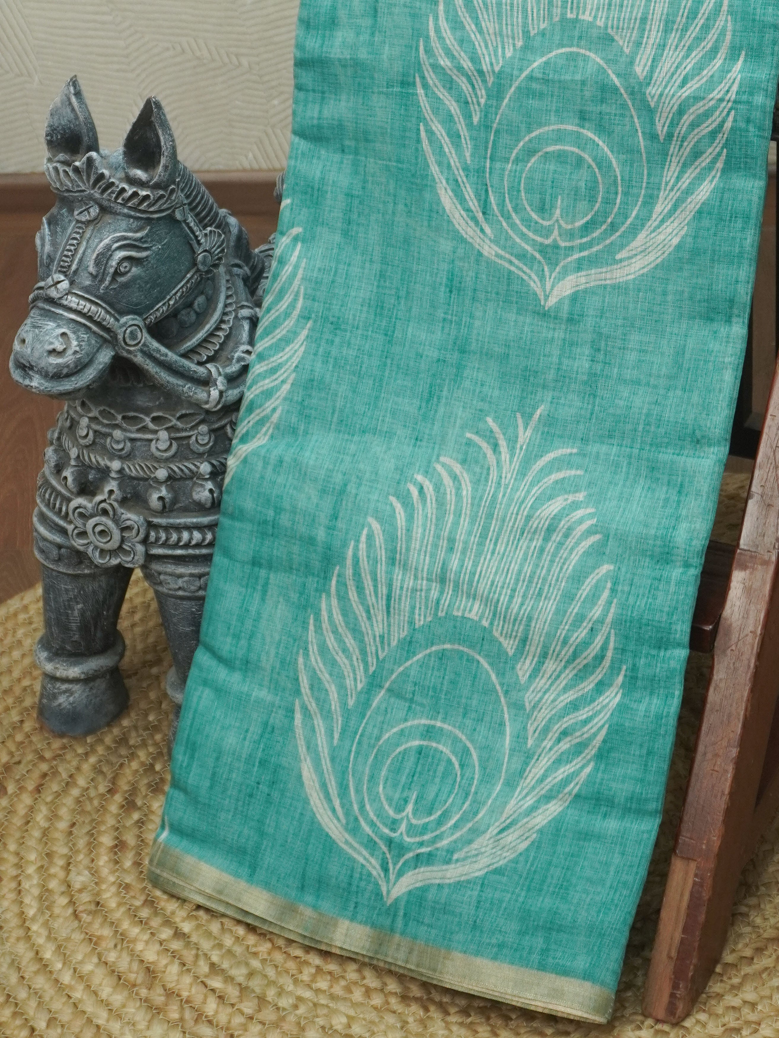 Linen Cotton Saree | TTDS3508