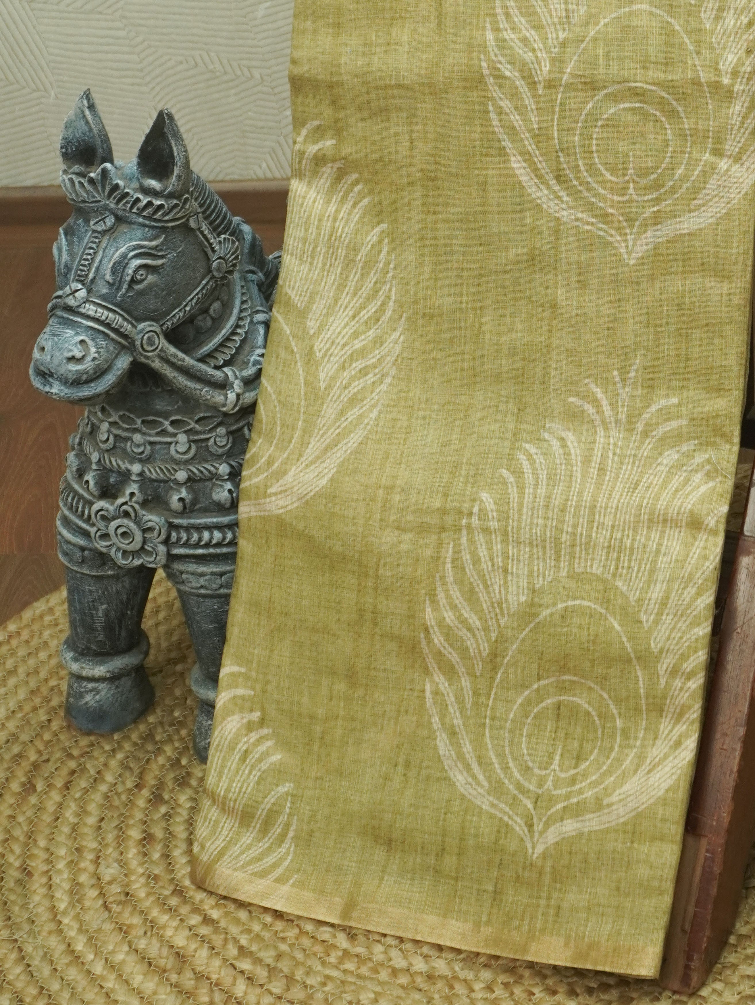 Linen Cotton Saree | TTDS3508