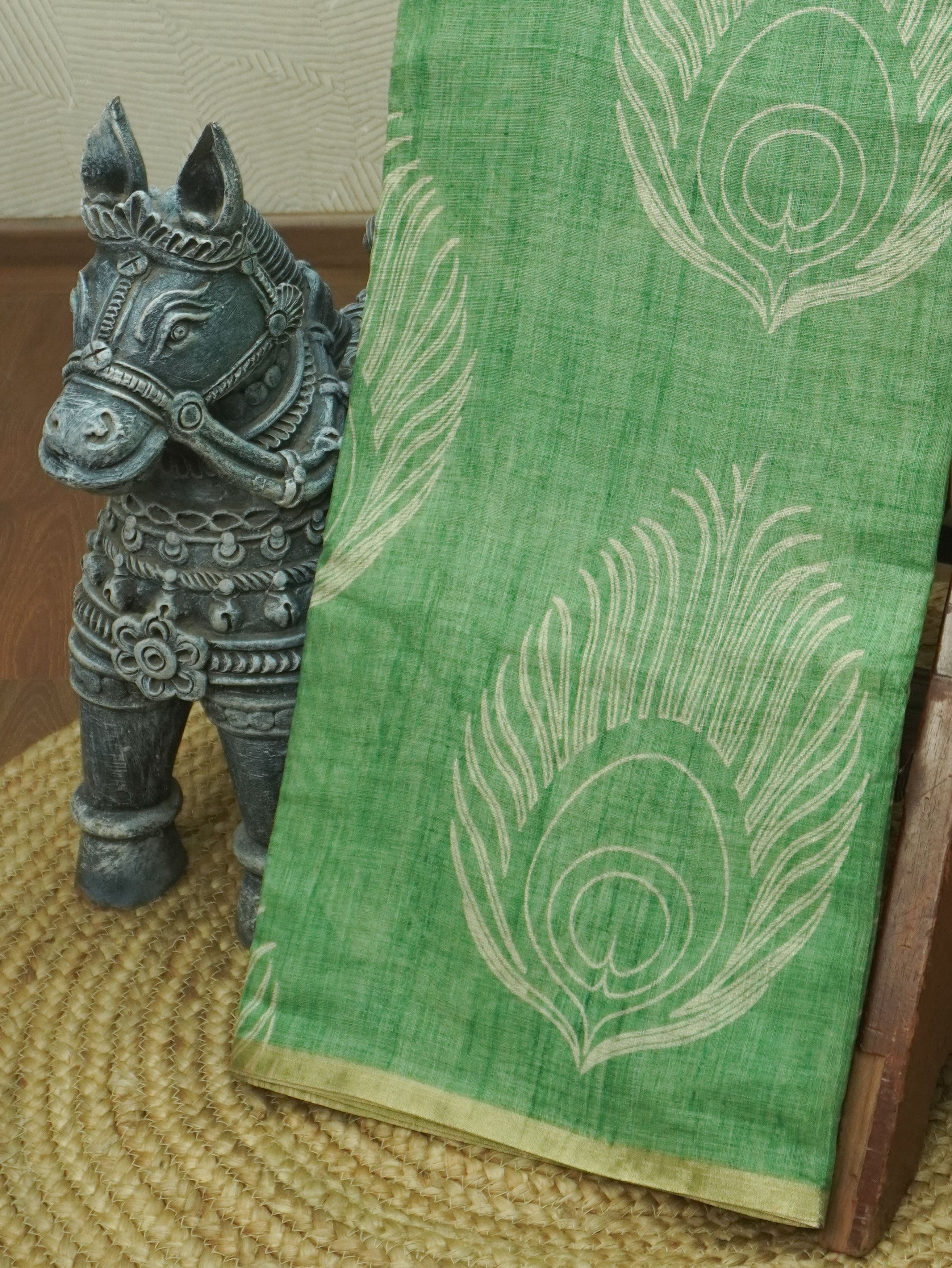 Linen Cotton Saree | TTDS3508