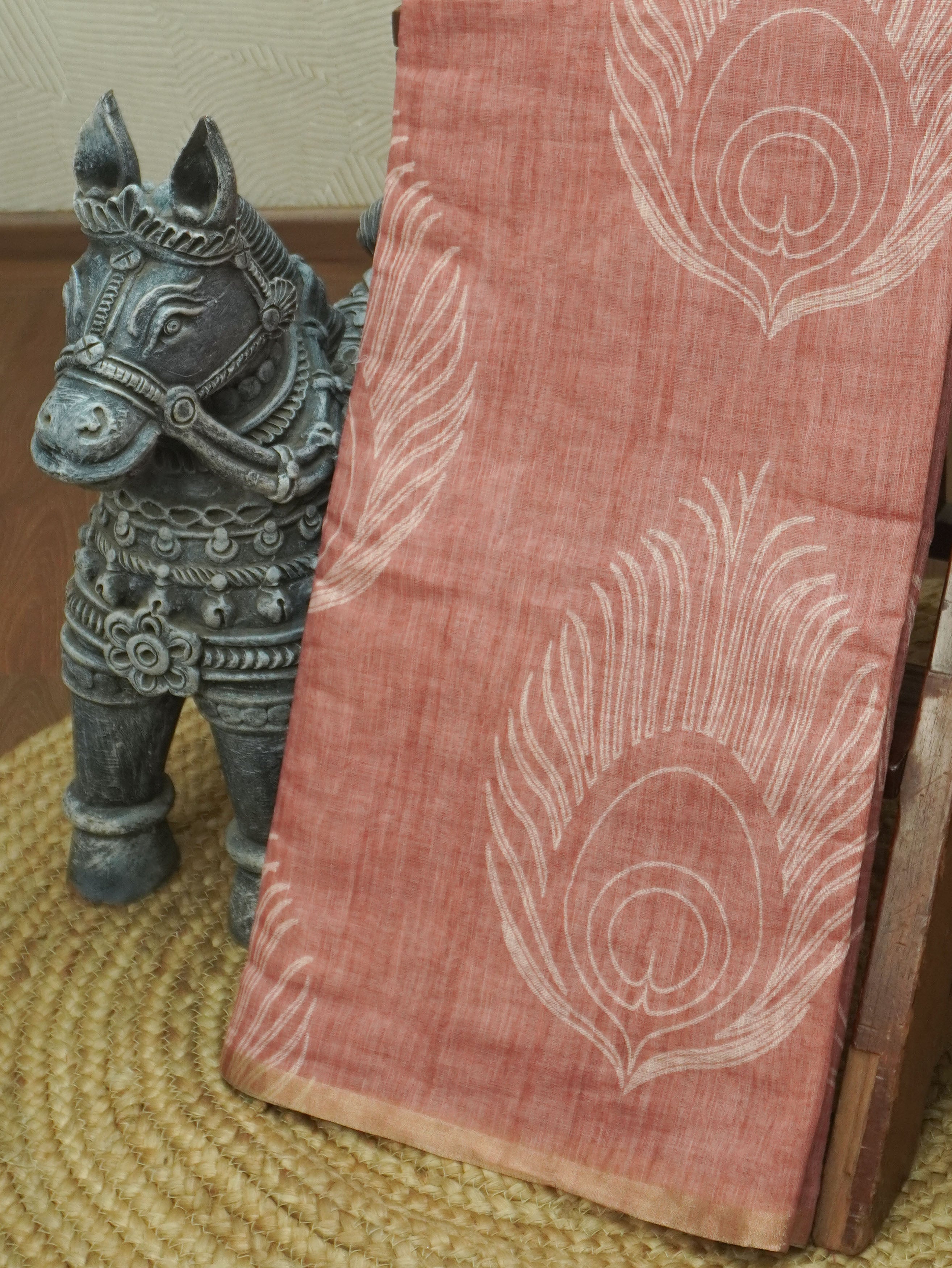 Linen Cotton Saree | TTDS3508