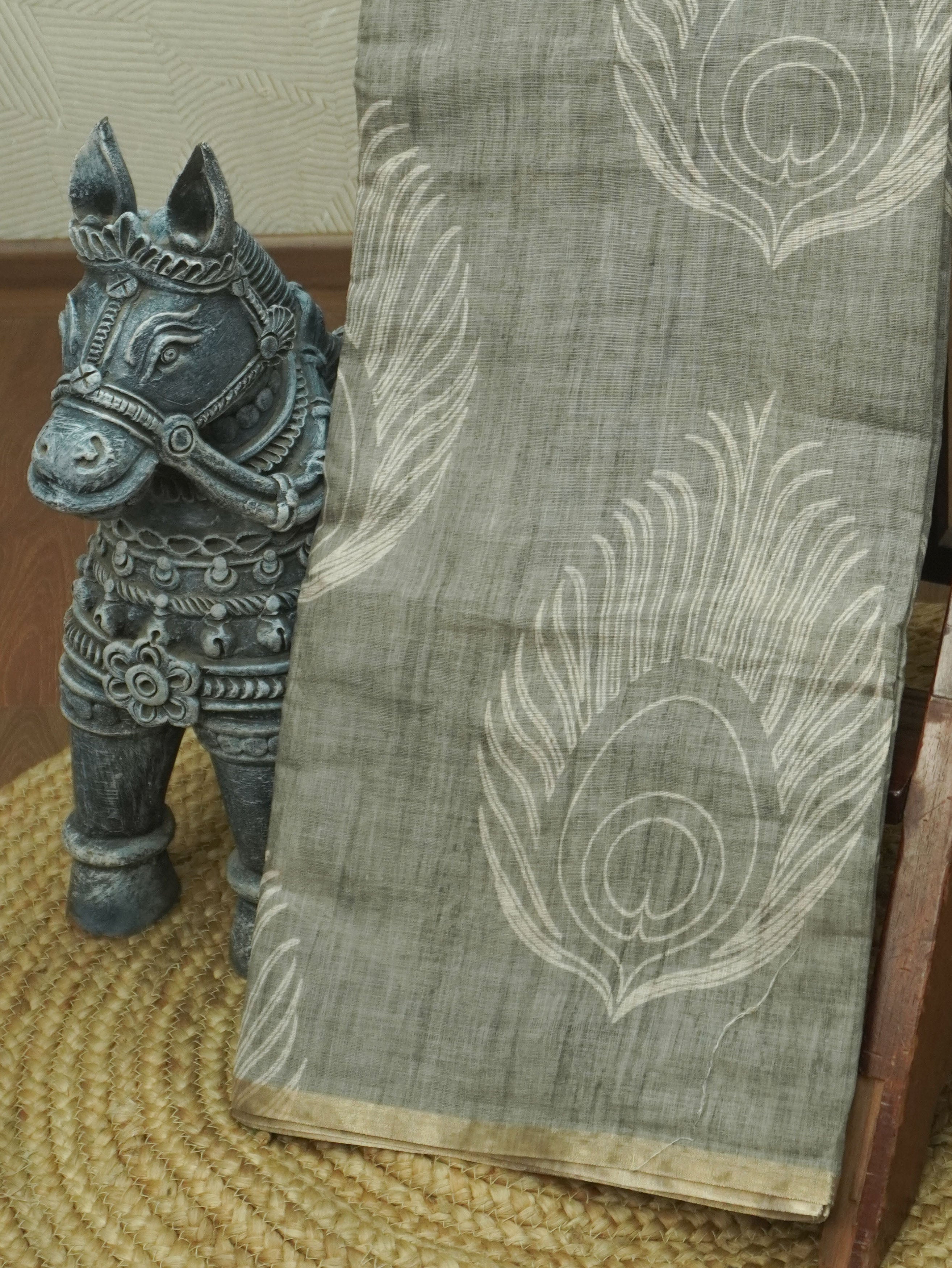 Linen Cotton Saree | TTDS3508