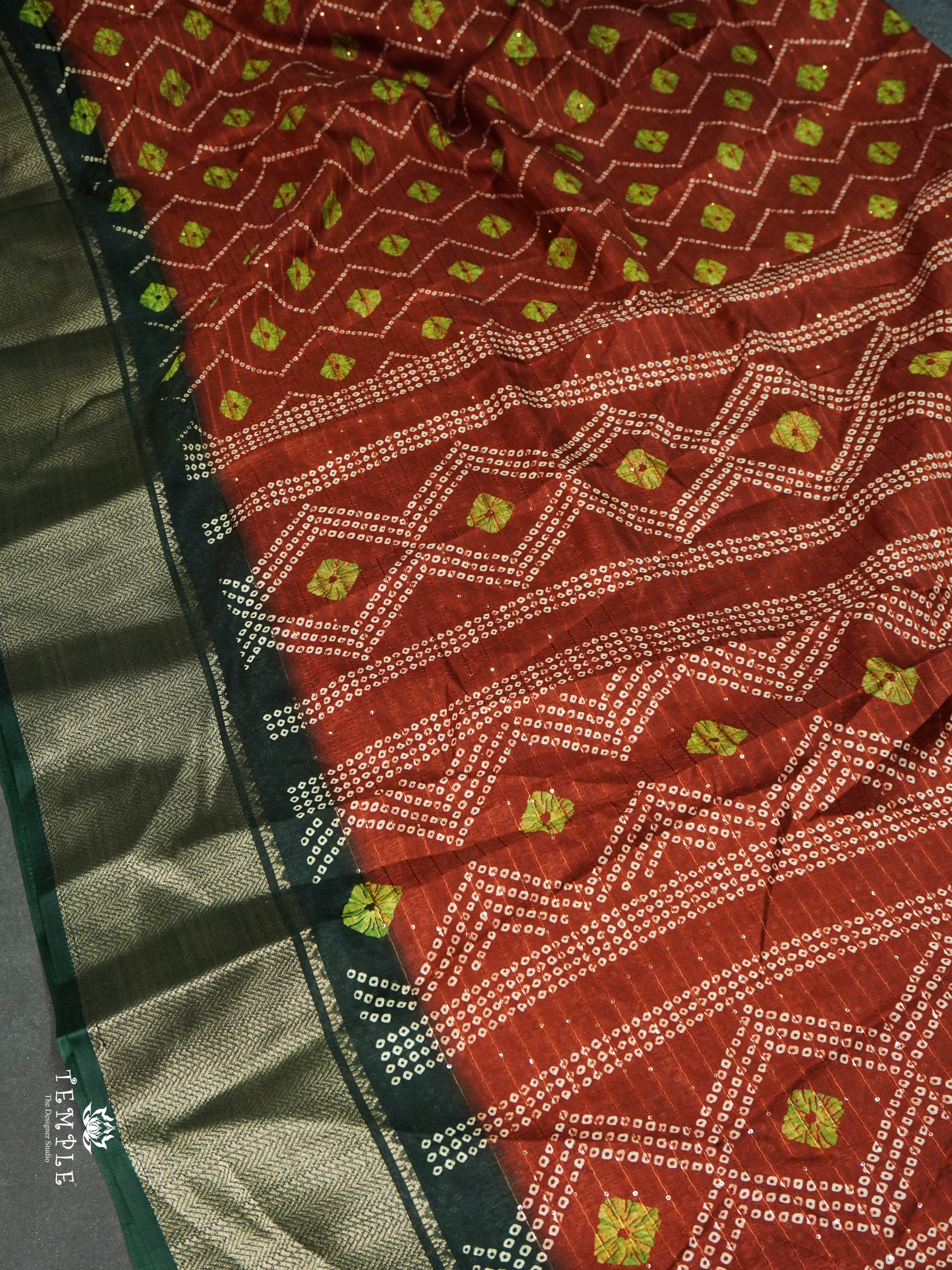 Printed Sequins Saree | TTDS1628