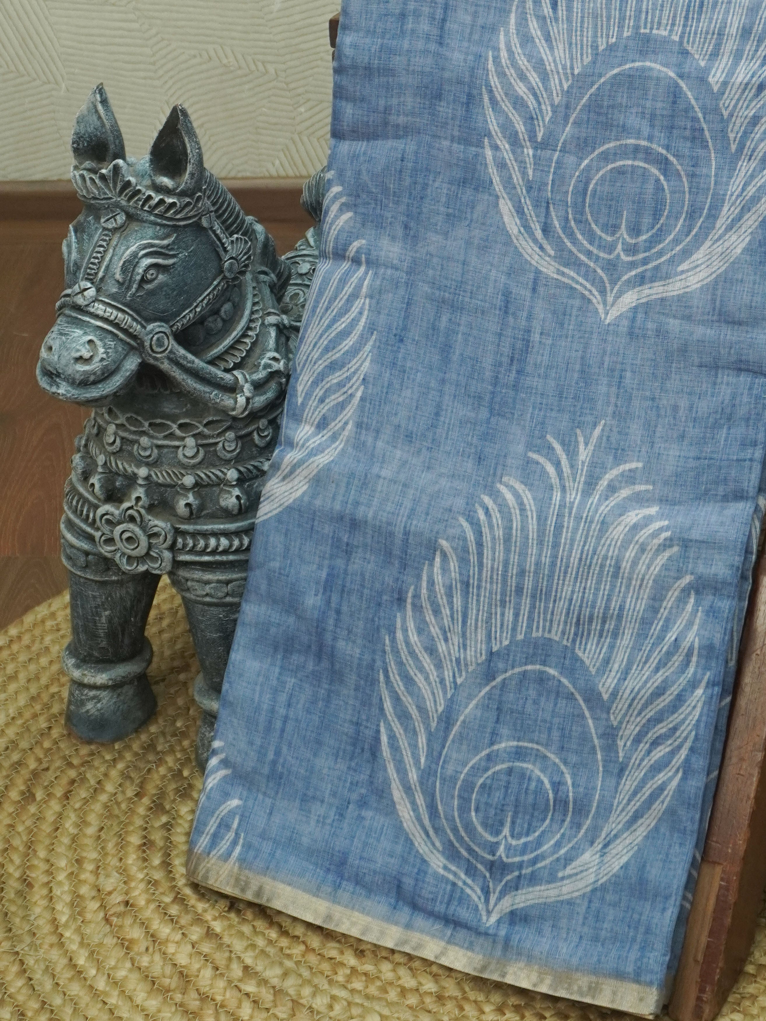 Linen Cotton Saree | TTDS3508
