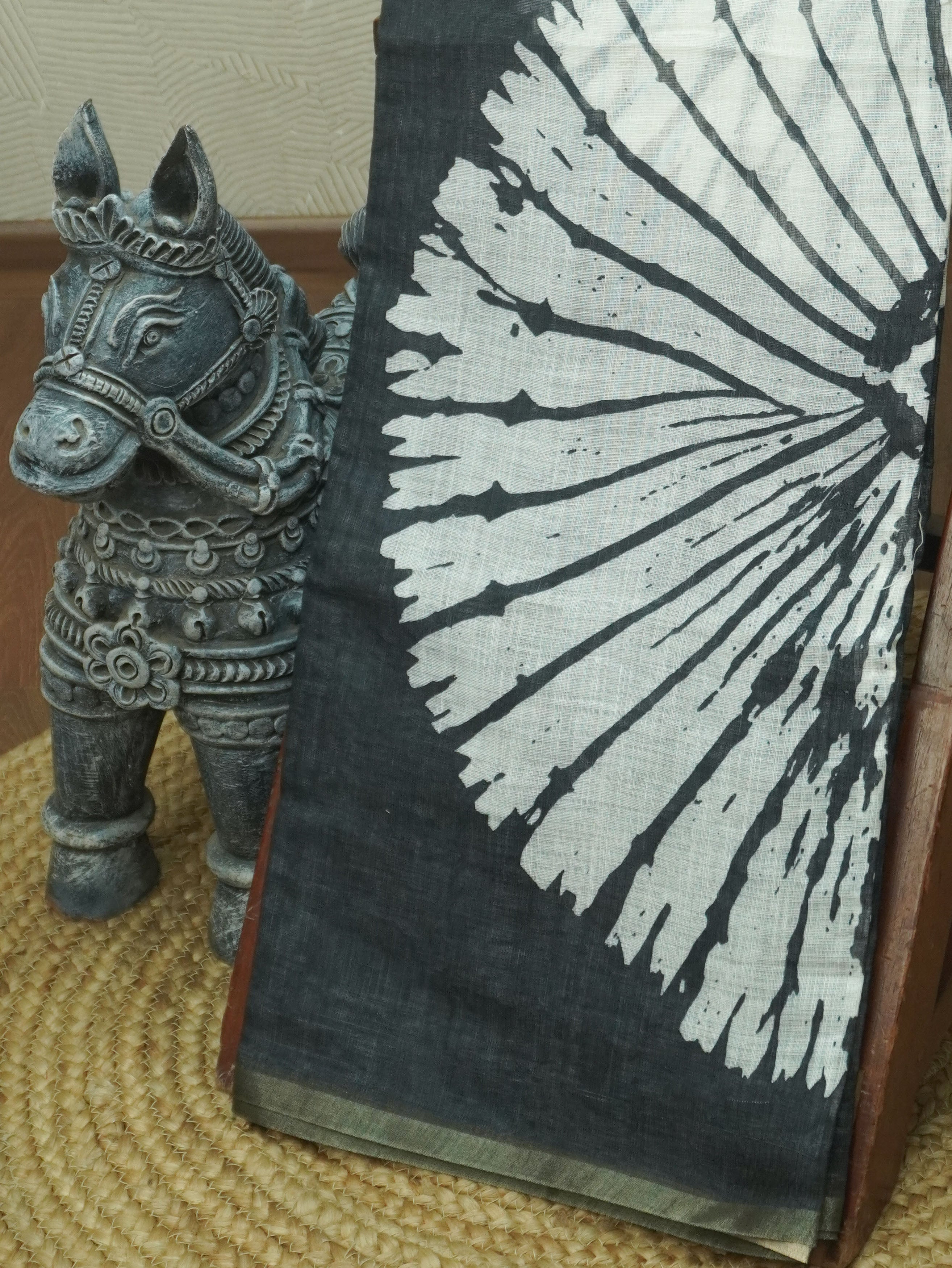 Linen Cotton Saree | TTDS3501