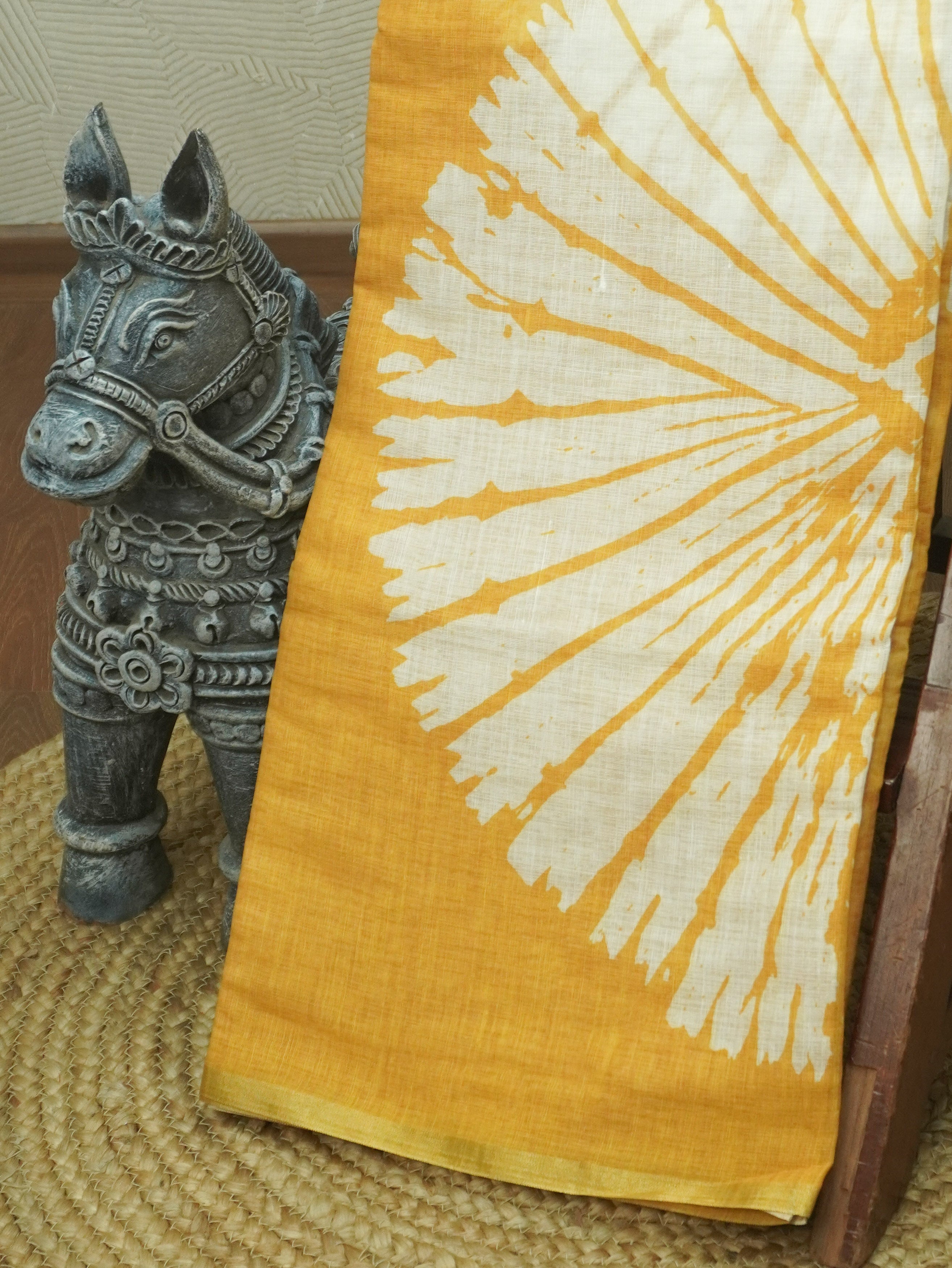 Linen Cotton Saree | TTDS3501