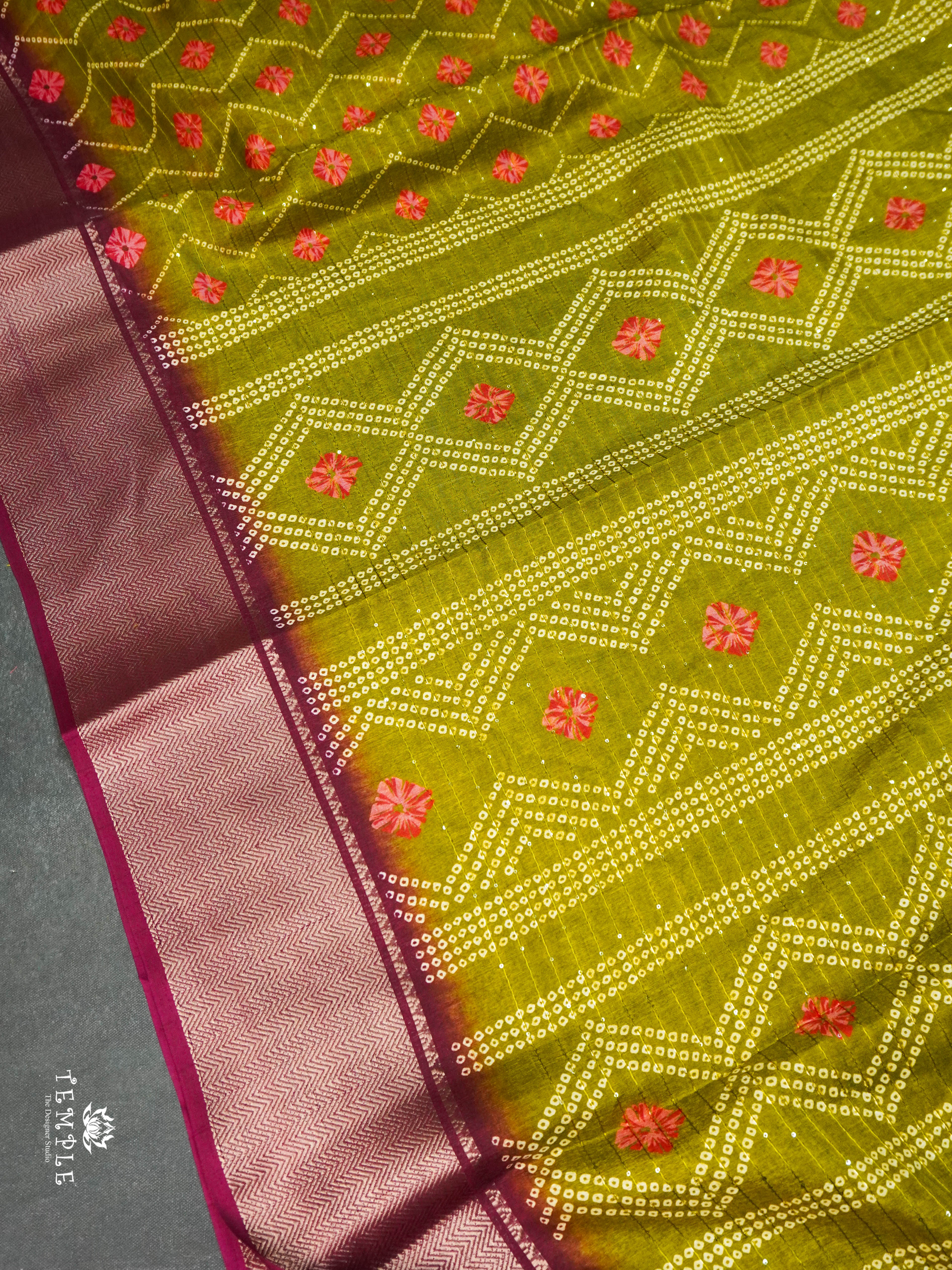 Printed Sequins Saree | TTDS1628