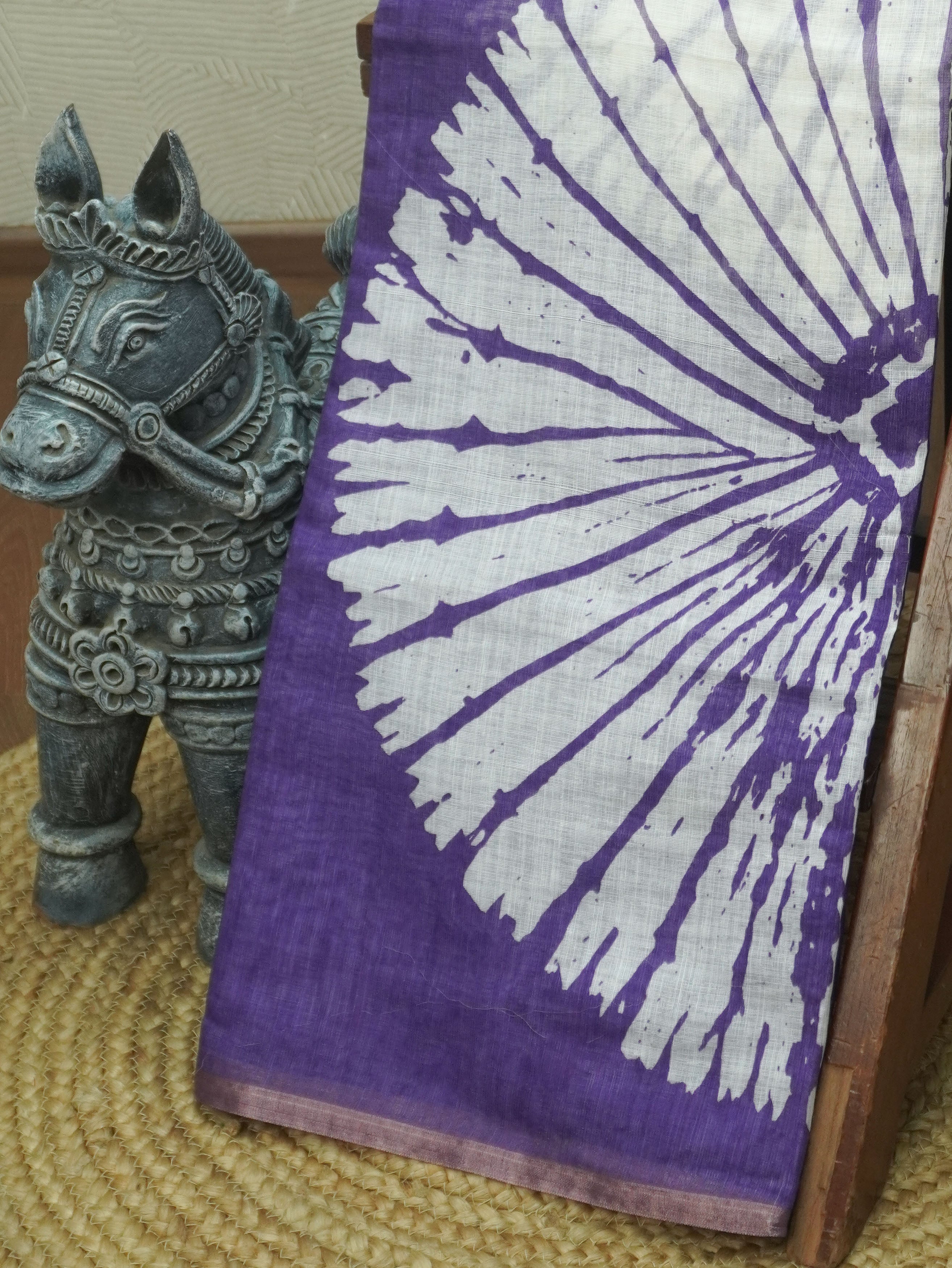 Linen Cotton Saree | TTDS3501