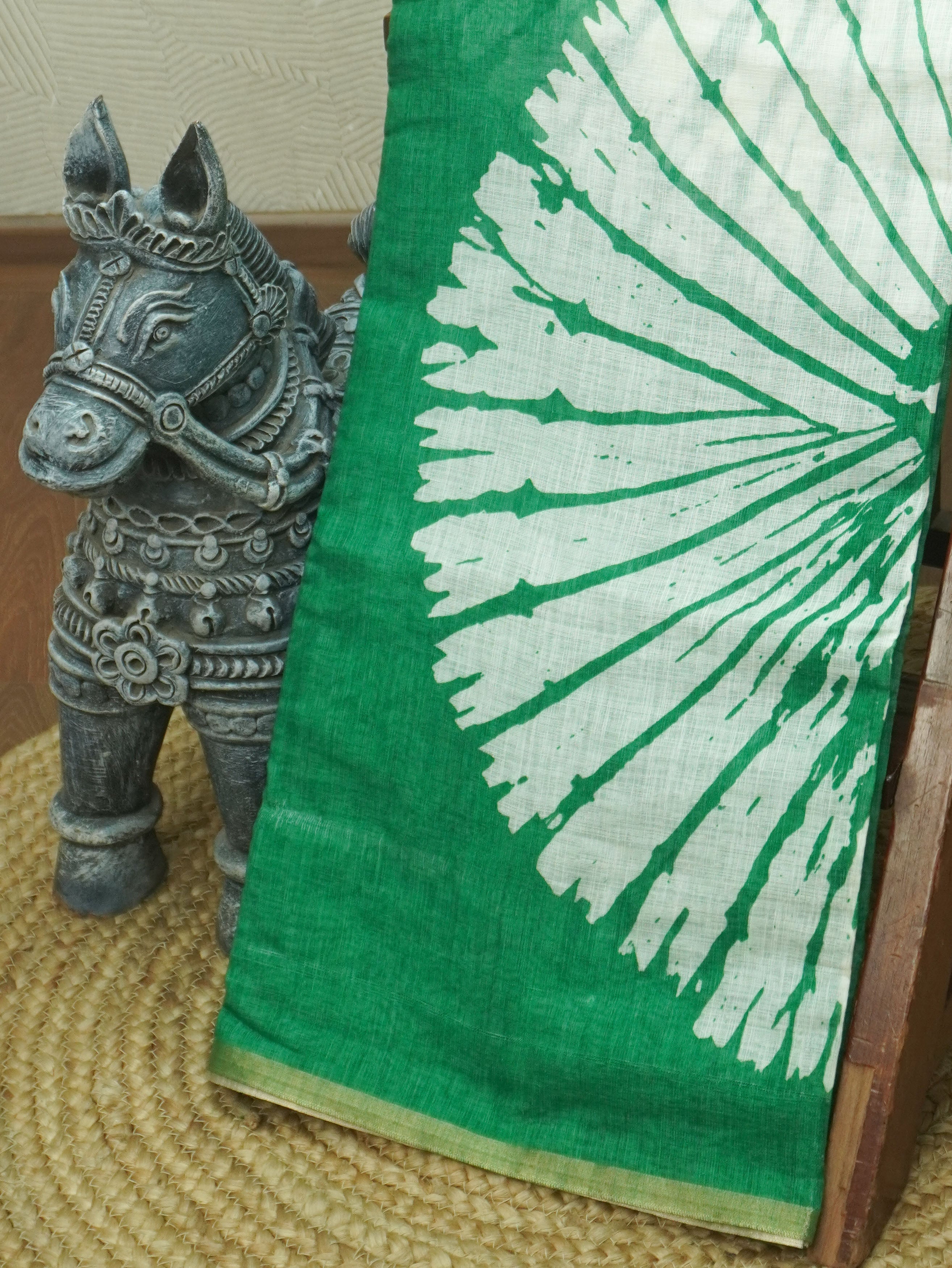 Linen Cotton Saree | TTDS3501