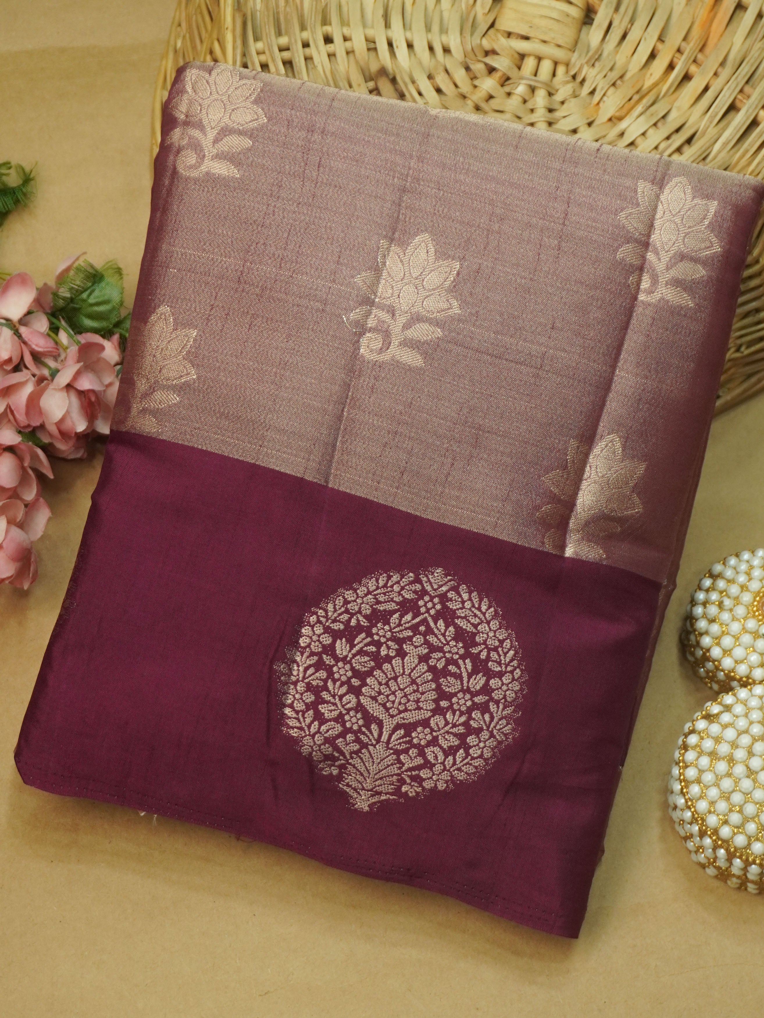 Tissue Tussar Silk Saree | TTDS3510