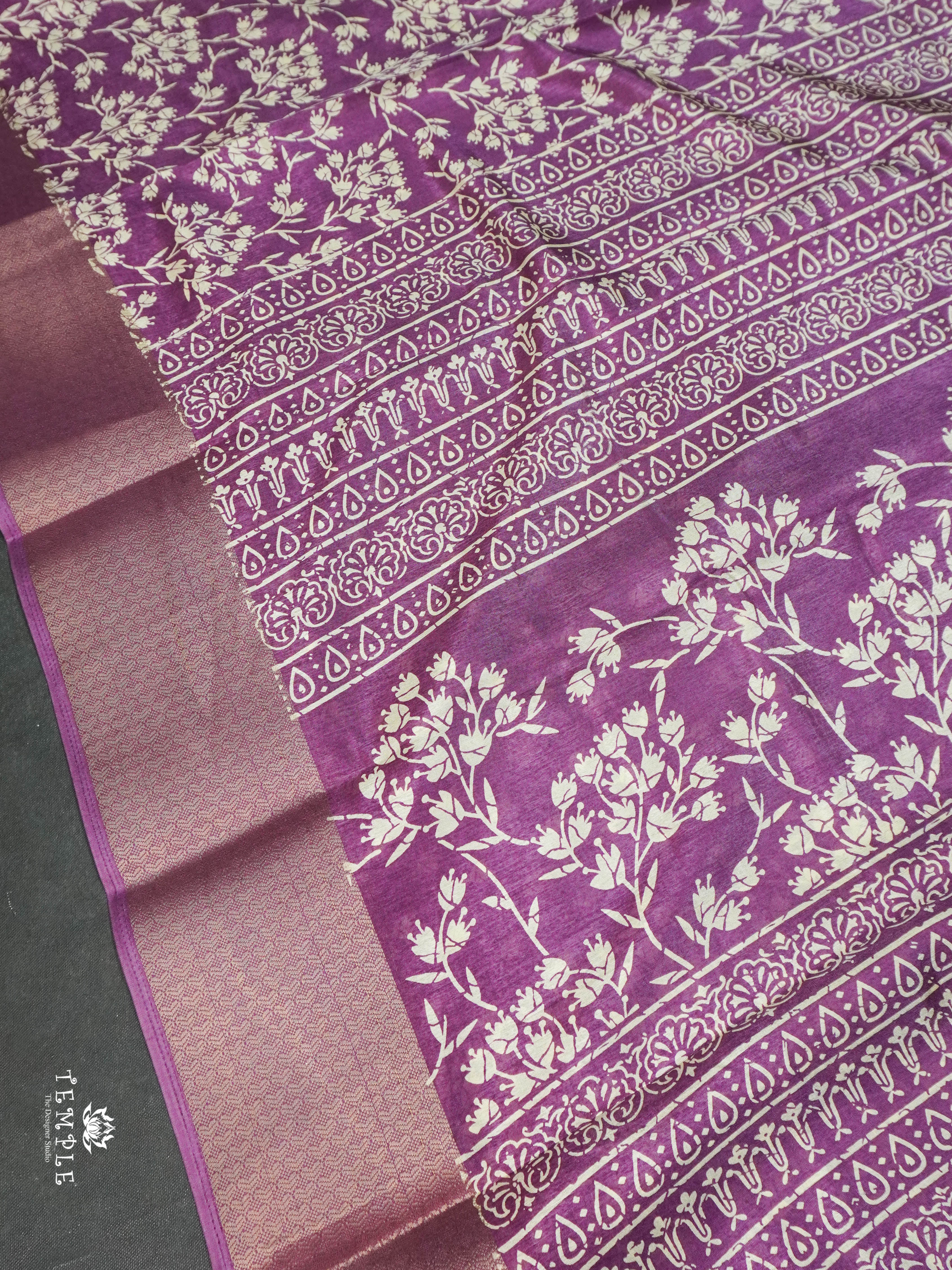 Dola Saree With Floral Prints | TTDS1626