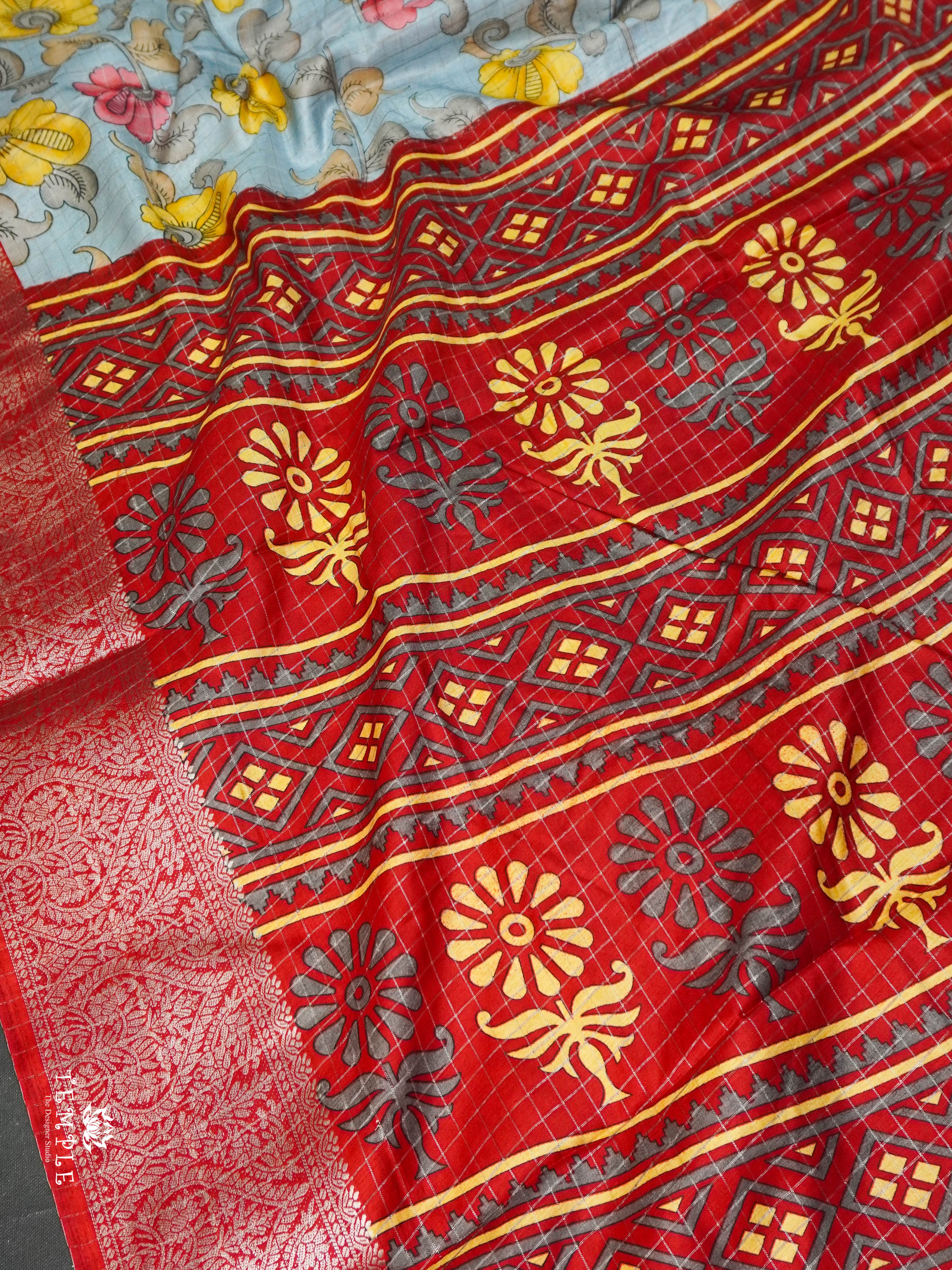 Dola Saree With Kalamkari Prints | TTDS1625