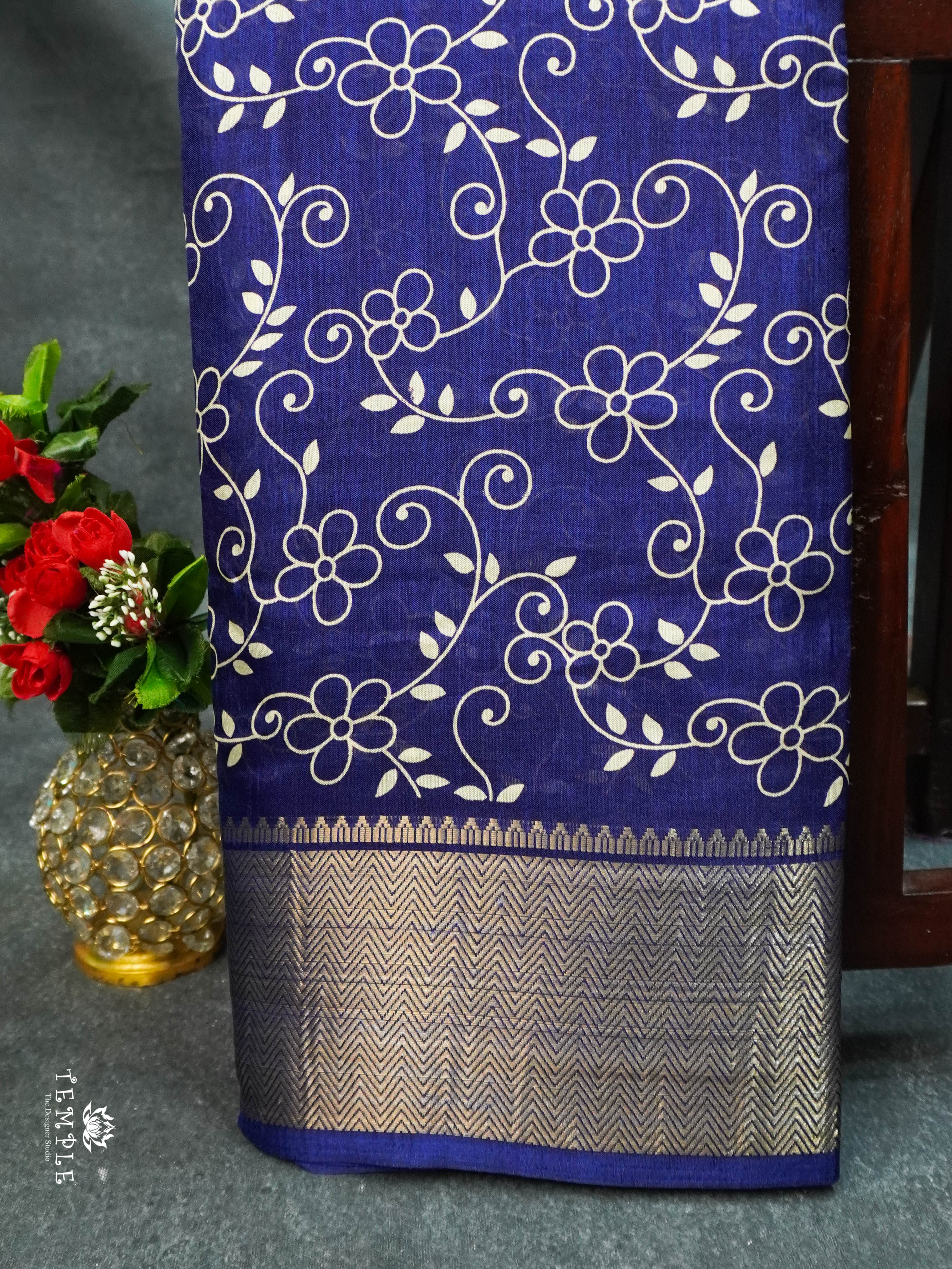 Floral Printed Dola Saree | TTDS1631