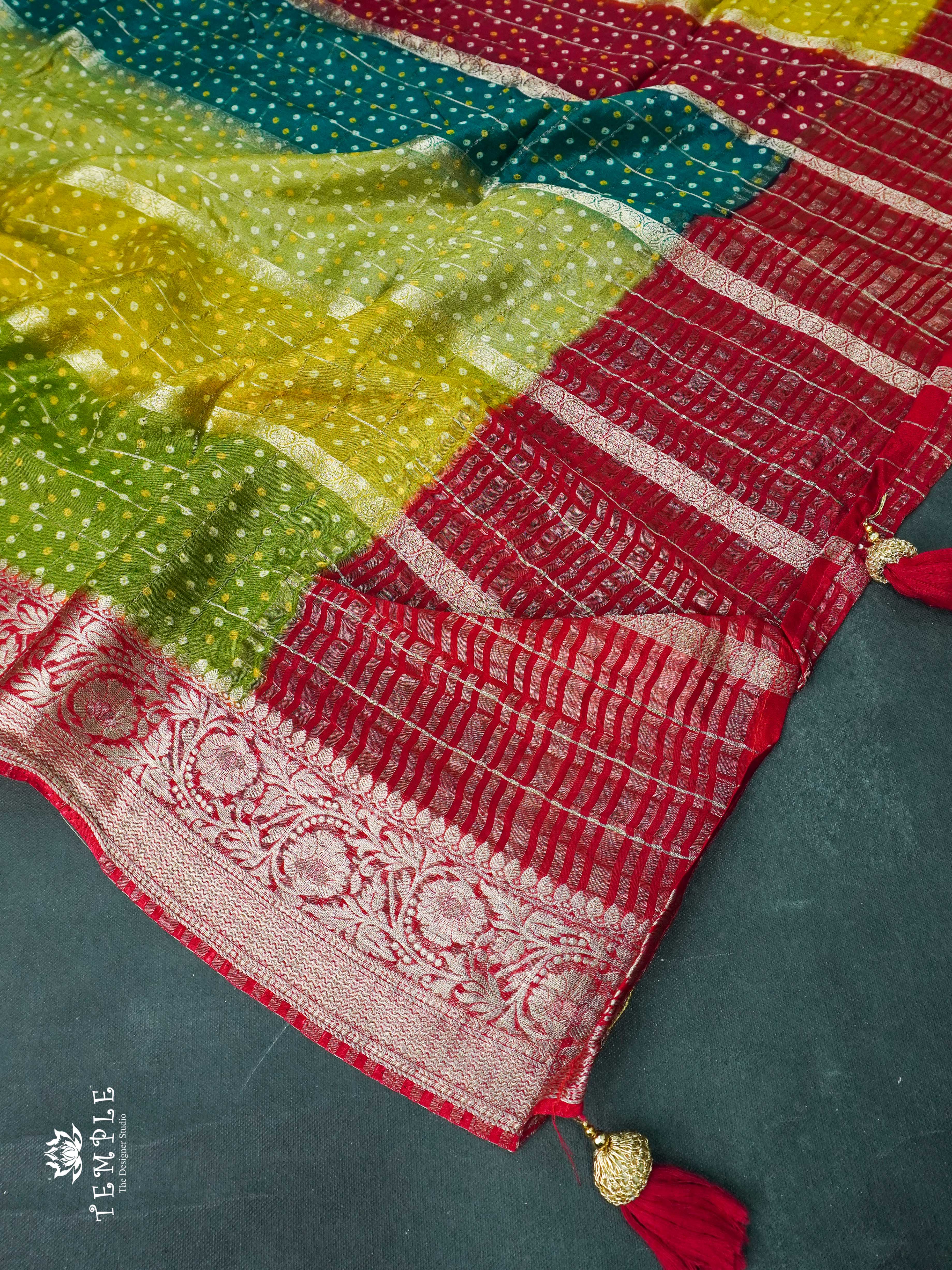 Viscose Georgette saree | TTDS1220 | Pongal Fest