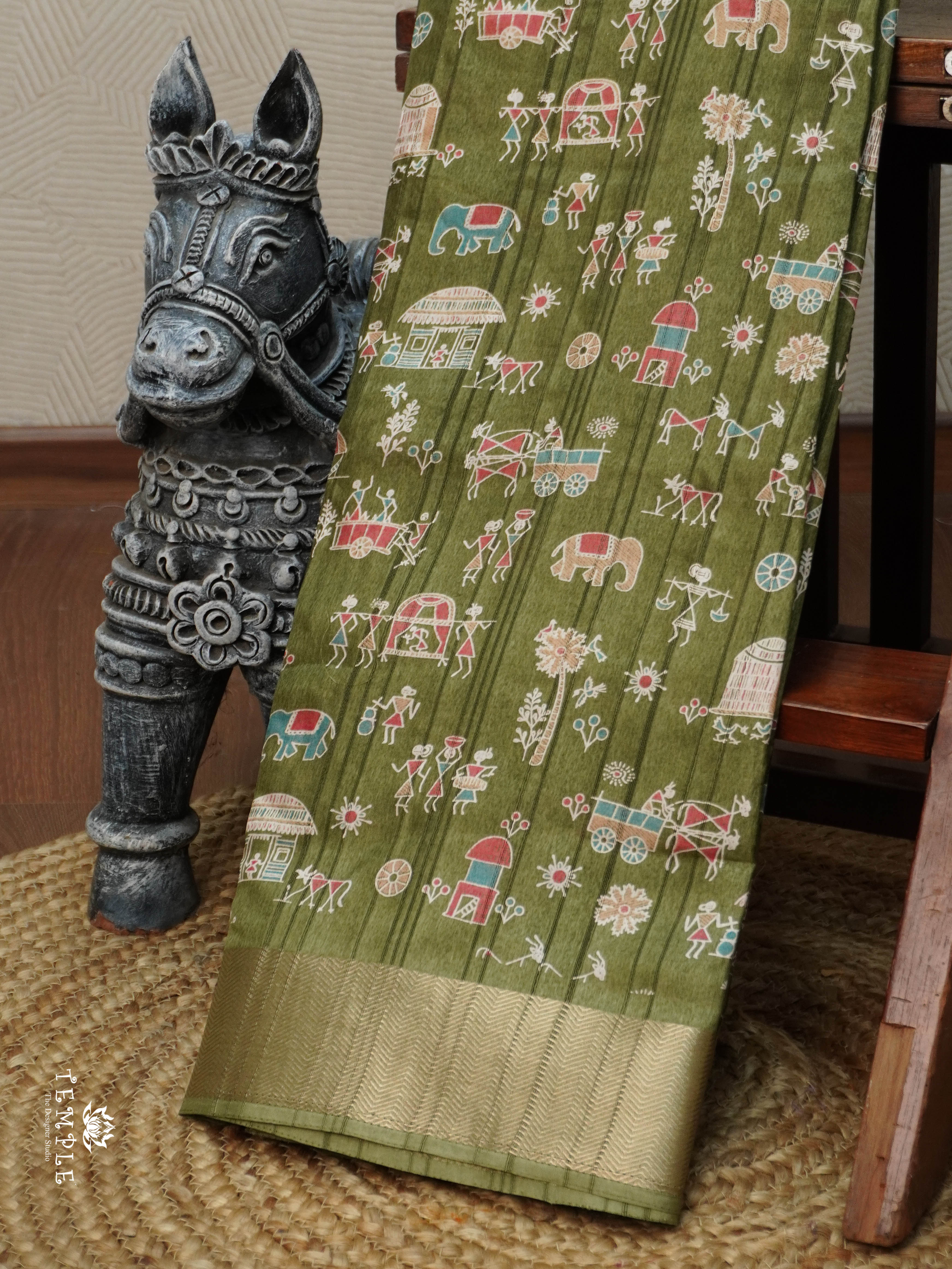 Khadi Cotton Saree | TTDS3085