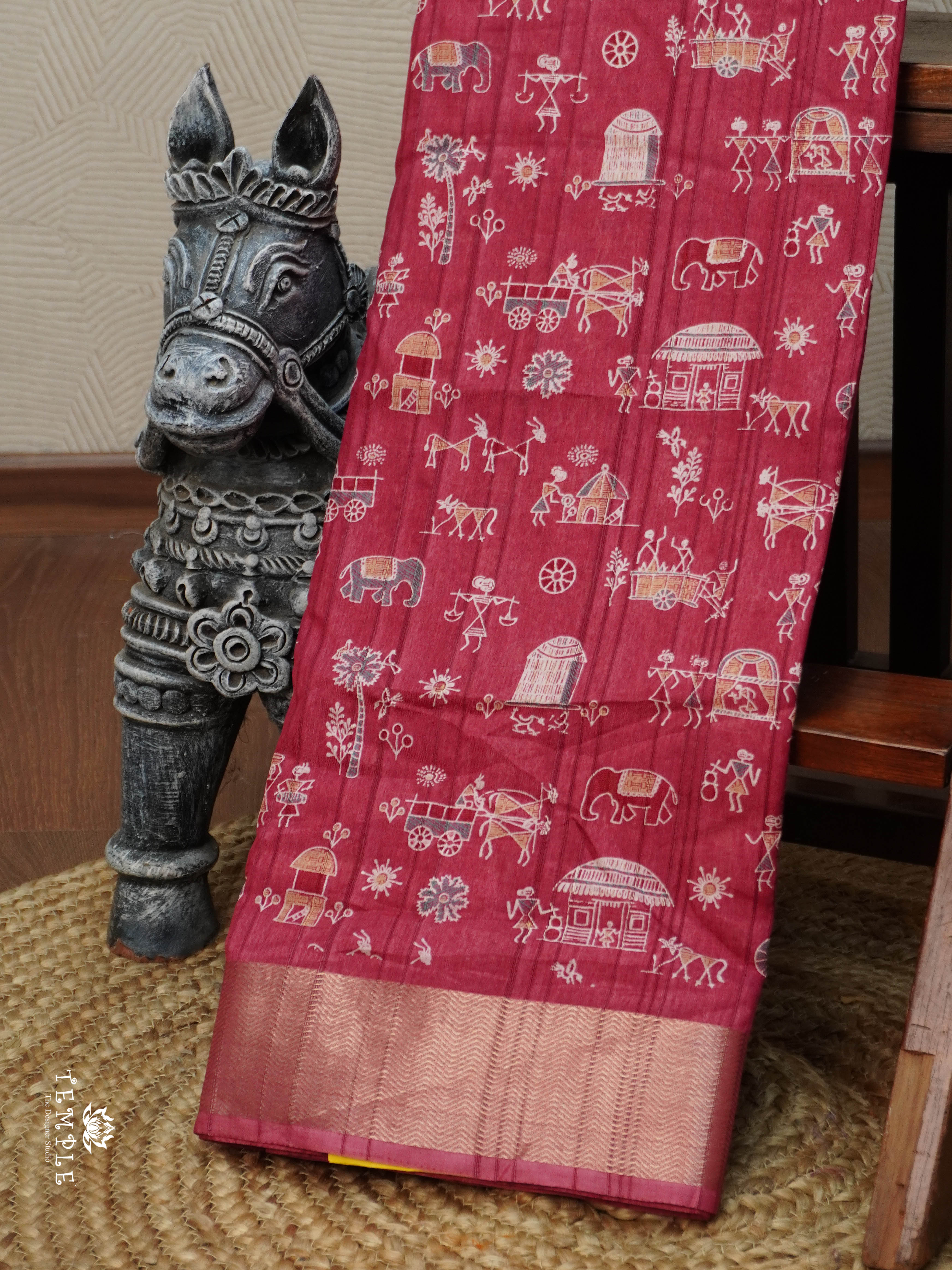 Khadi Cotton Saree | TTDS3085