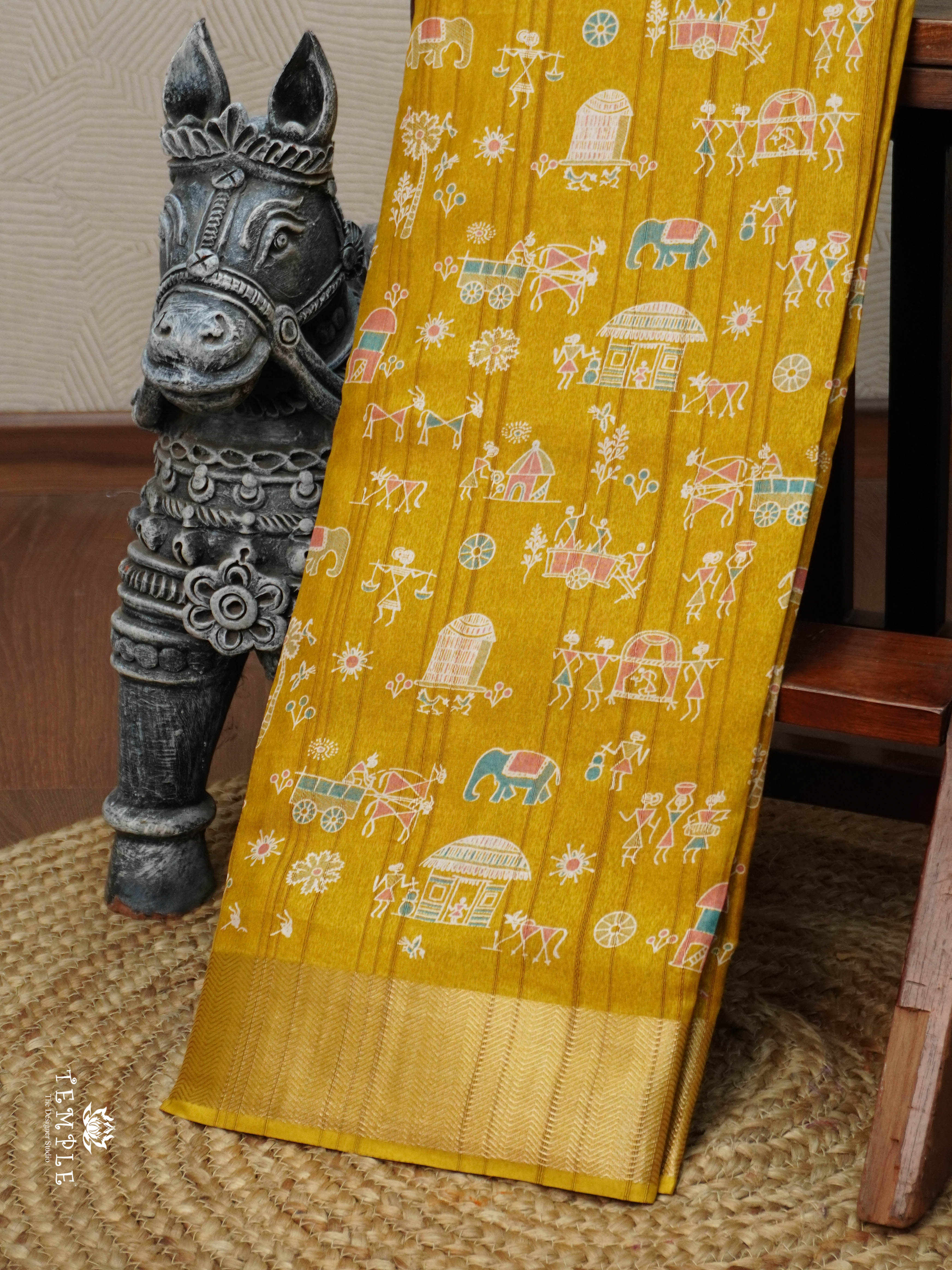 Khadi Cotton Saree | TTDS3085